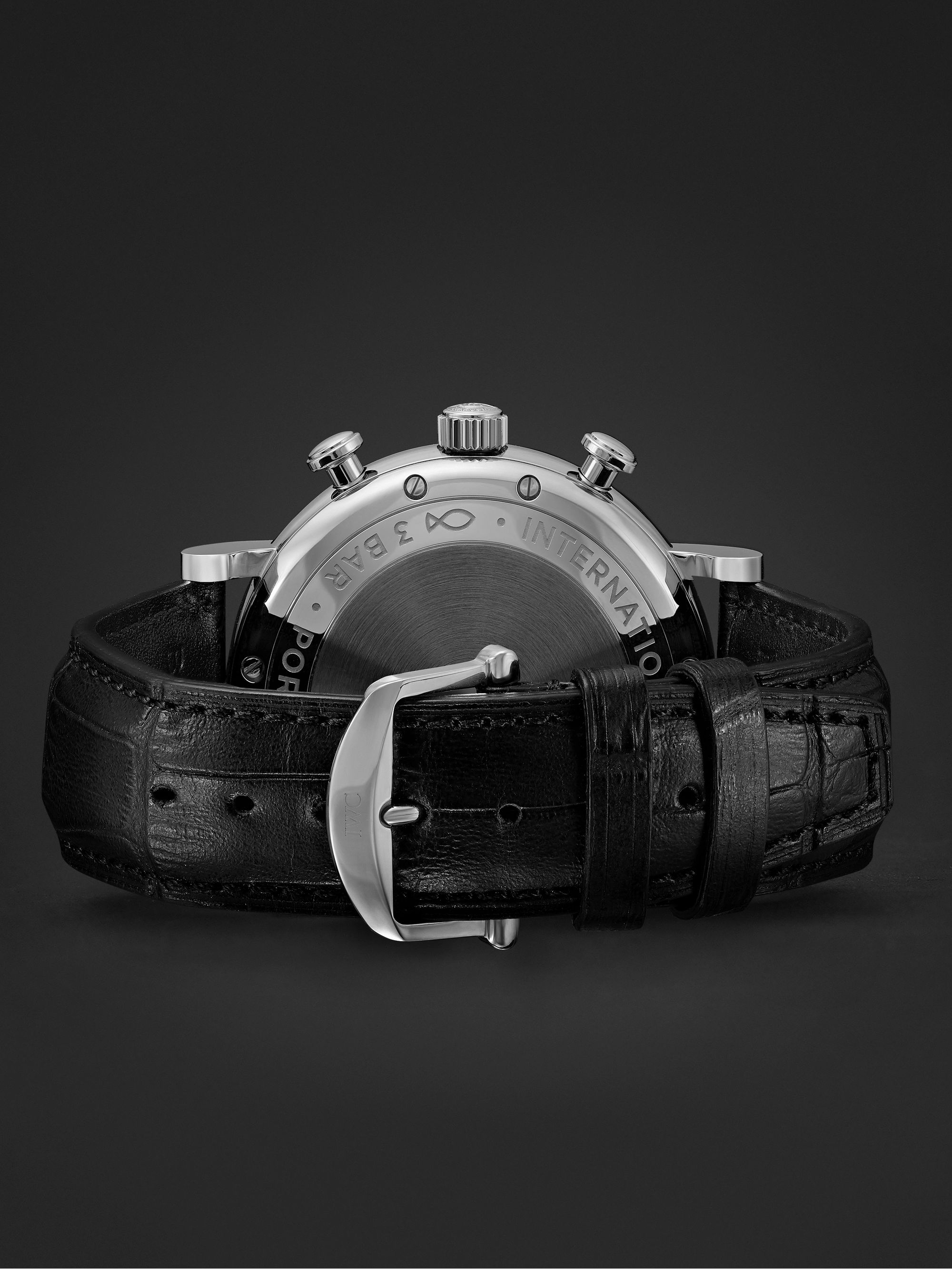 IWC SCHAFFHAUSEN Portofino Automatic Chronograph 42mm Stainless Steel and Alligator Watch, Ref. No. IW391036