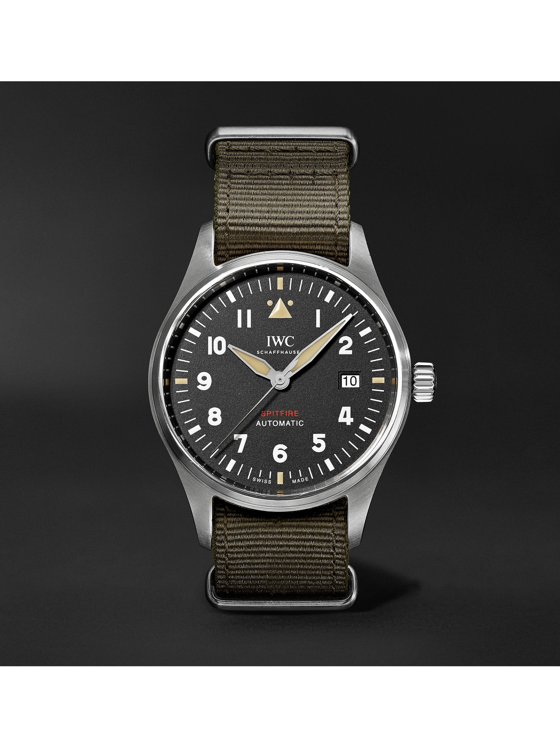 Pilot's Spitfire Automatic 39mm Stainless Steel and Textile Watch, Ref. No. IW326801
