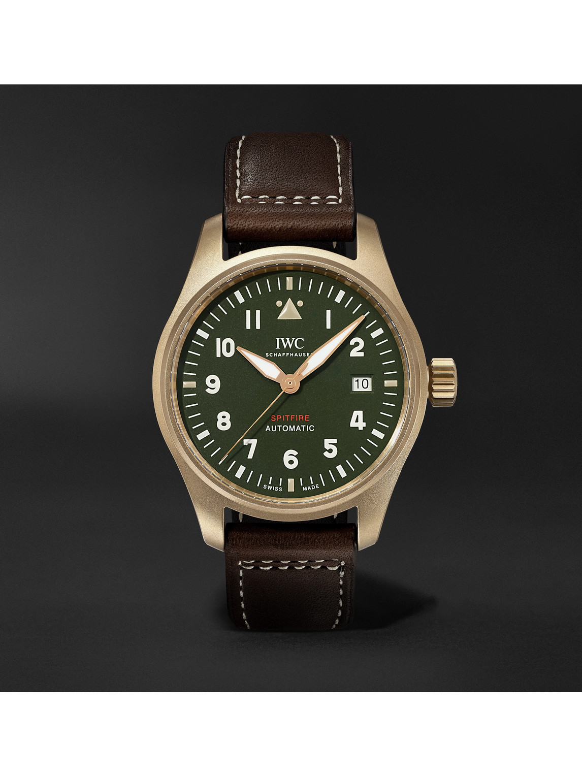 Pilot's Spitfire Automatic 39mm Bronze and Leather Watch, Ref. No. IW326802