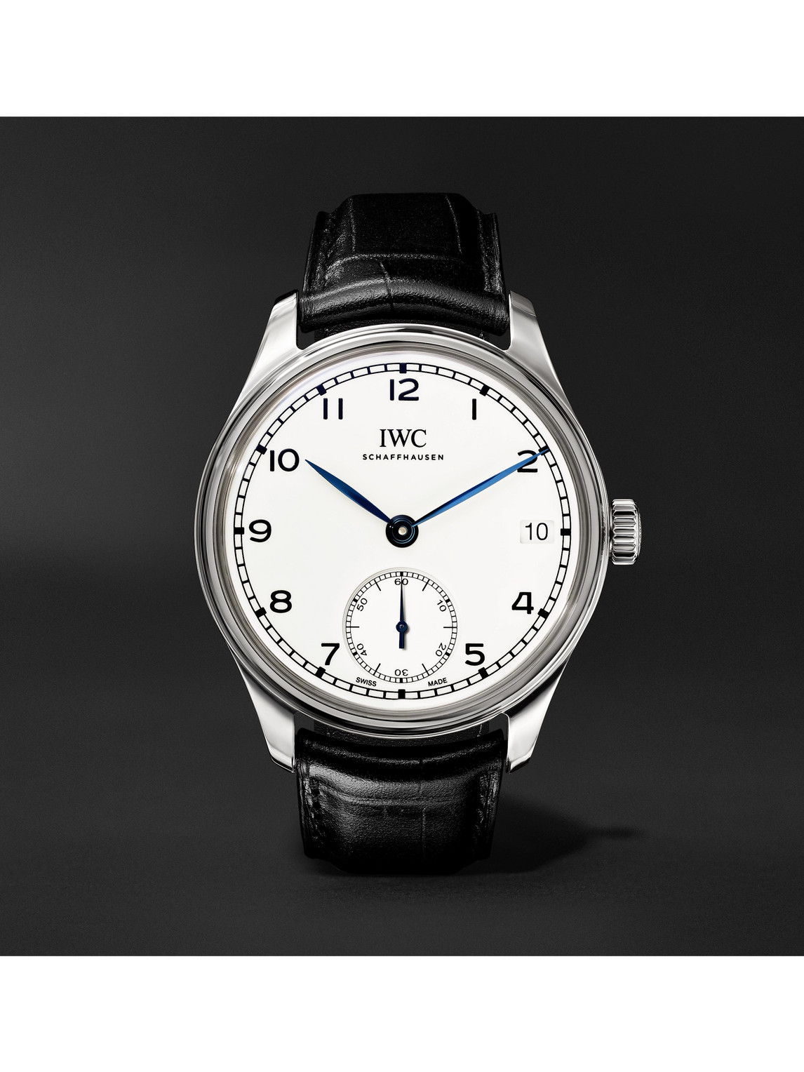 Portugieser 8-Day 150 Years Limited Edition Hand-Wound 43mm Stainless Steel and Alligator Watch