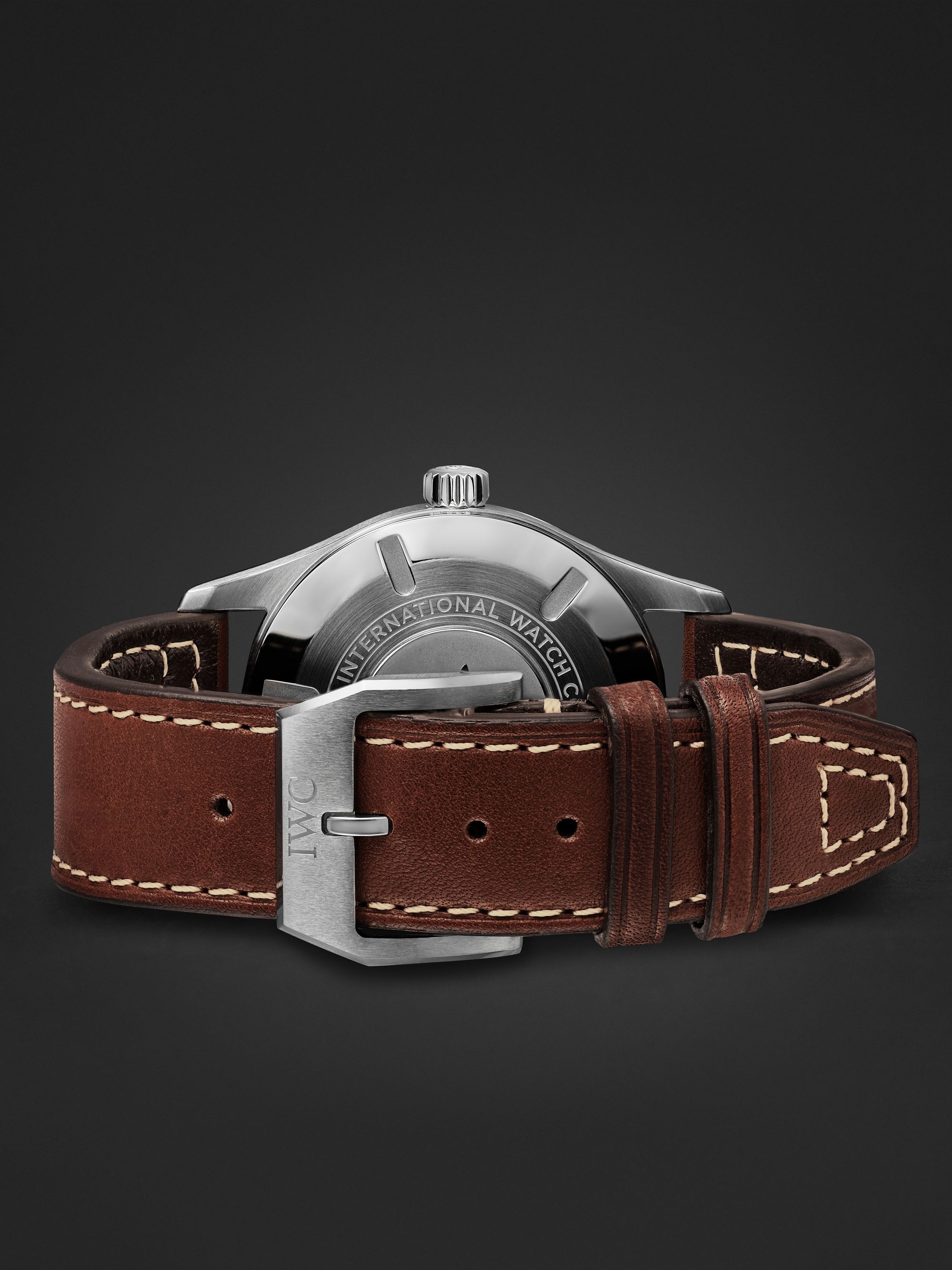 IWC SCHAFFHAUSEN Pilot's Spitfire Automatic 39mm Stainless Steel and Leather Watch, Ref. No. IW326803