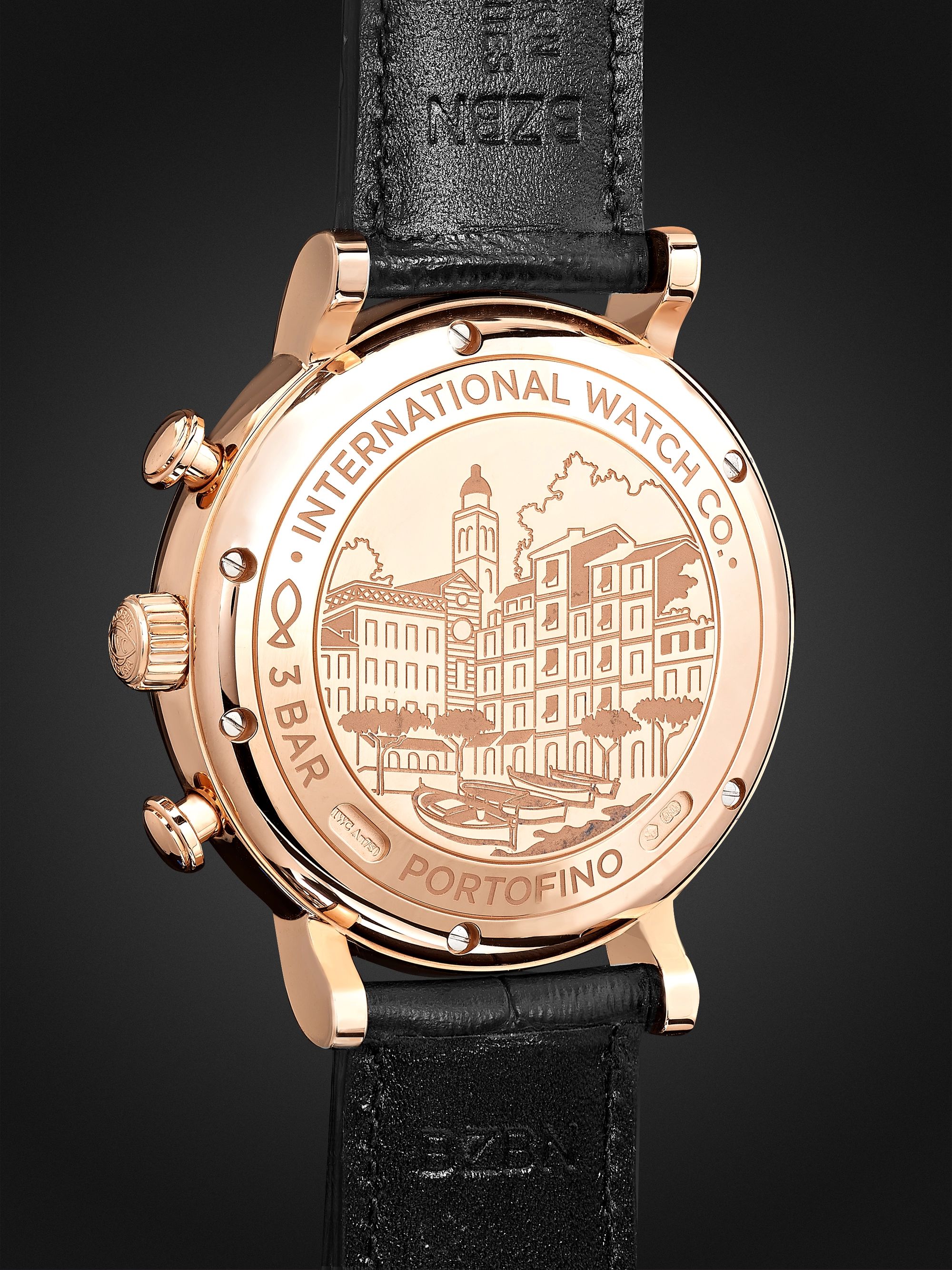 IWC SCHAFFHAUSEN Portofino Automatic Chronograph 42mm 18-Karat Red Gold and Alligator Watch, Ref. No. IW391035