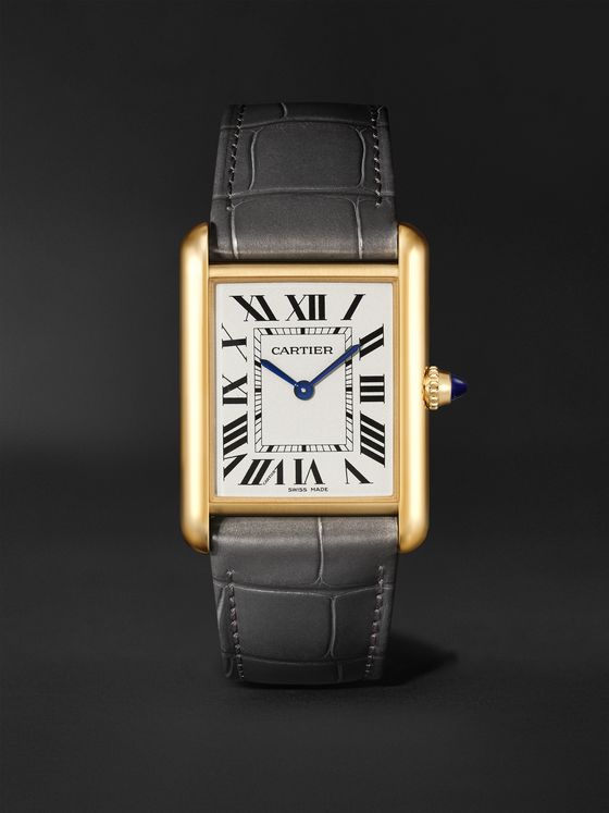 18 karat gold cartier watch