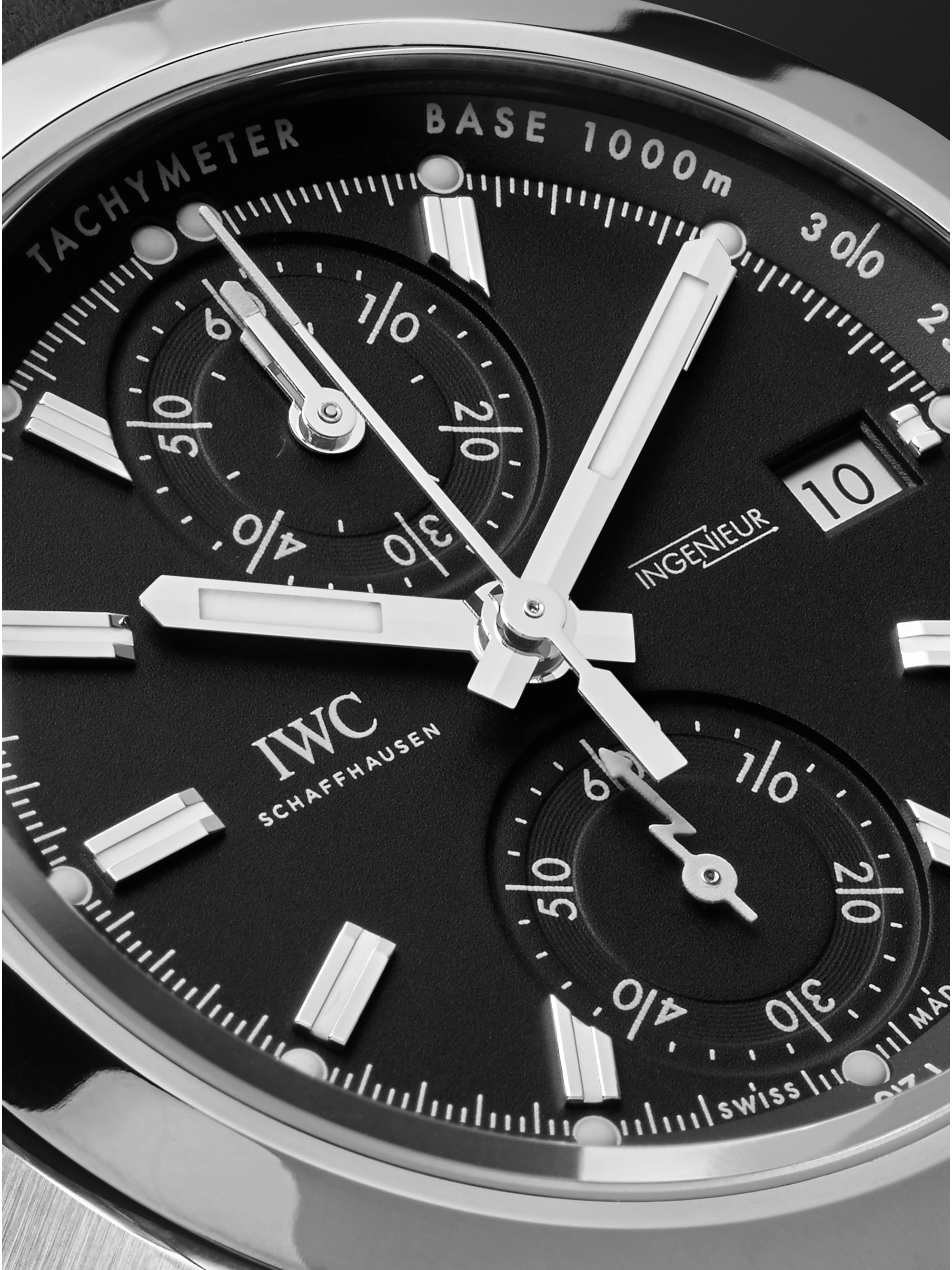 IWC SCHAFFHAUSEN Ingenieur Sport Automatic Chronograph 44mm Titanium and Leather Watch, Ref. No. IW380901