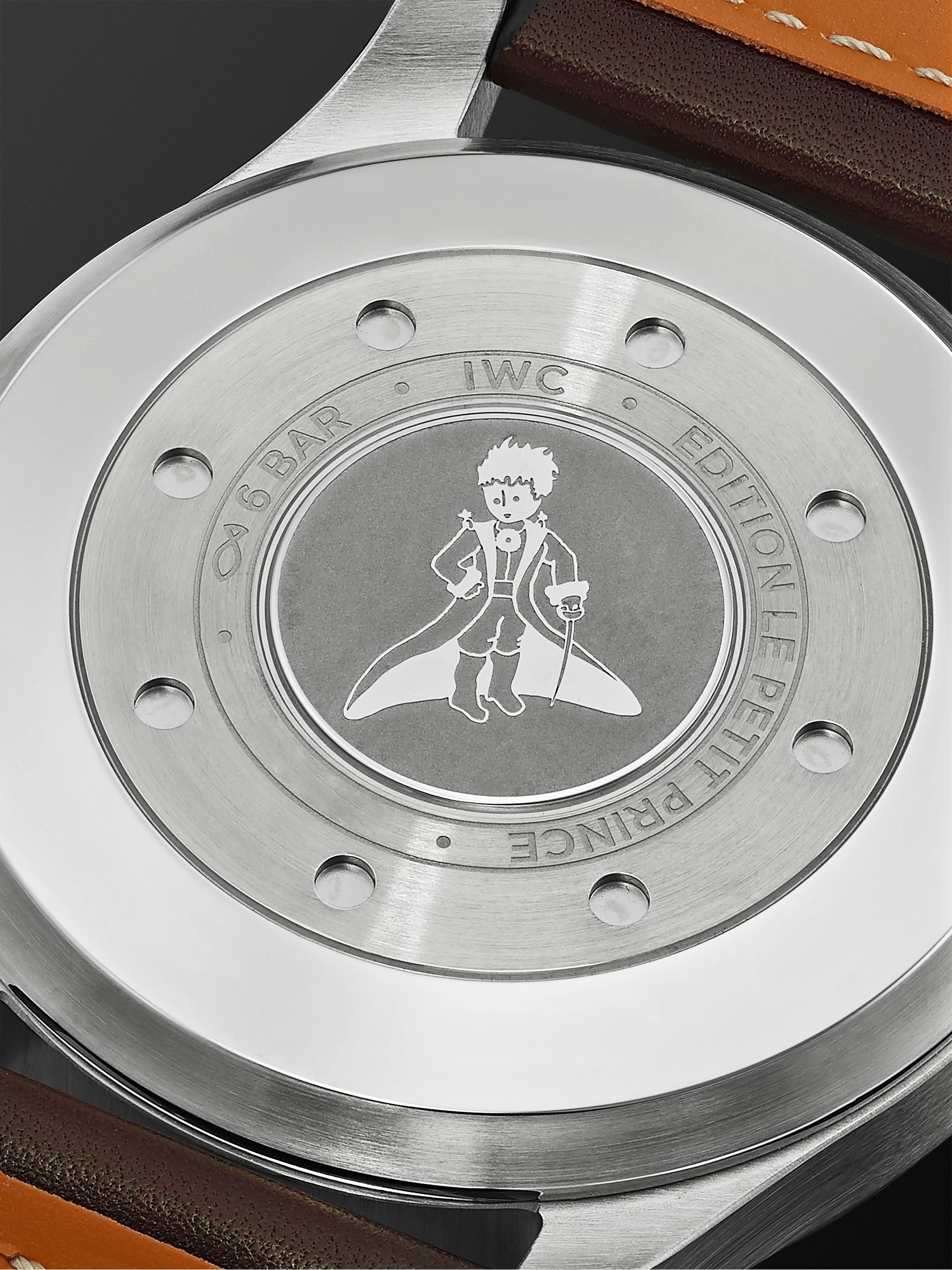 IWC SCHAFFHAUSEN Big Pilot's Le Petit Prince Automatic 46mm Stainless Steel and Leather Watch, Ref. No. IW501002