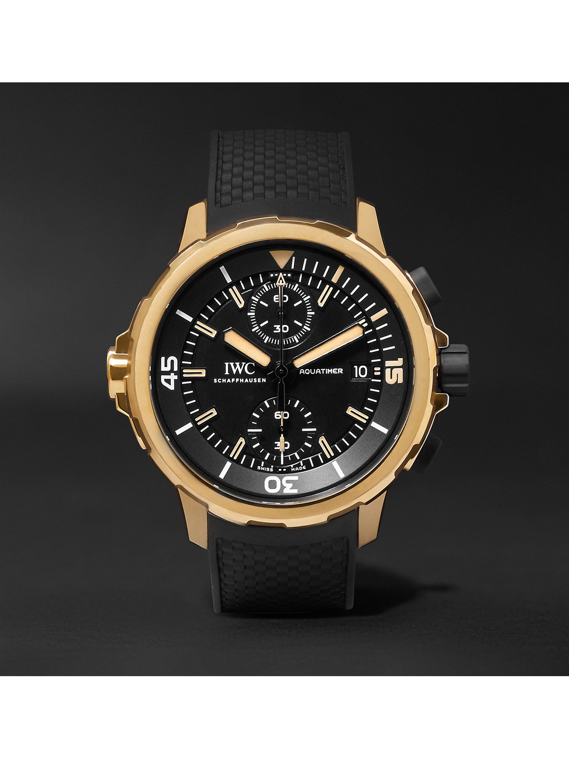 Aquatimer Expedition Charles Darwin Automatic Chronograph 44mm Bronze and Rubber Watch, Ref. No. IW379503