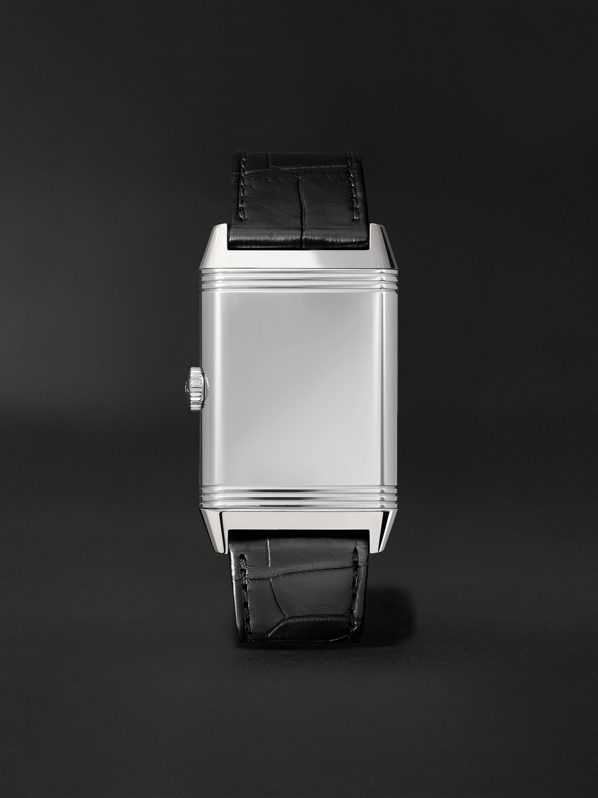 JAEGER-LECOULTRE Reverso Classic Large Hand-Wound 45mm x 27mm Stainless Steel and Alligator Watch, Ref. No. Q3858520