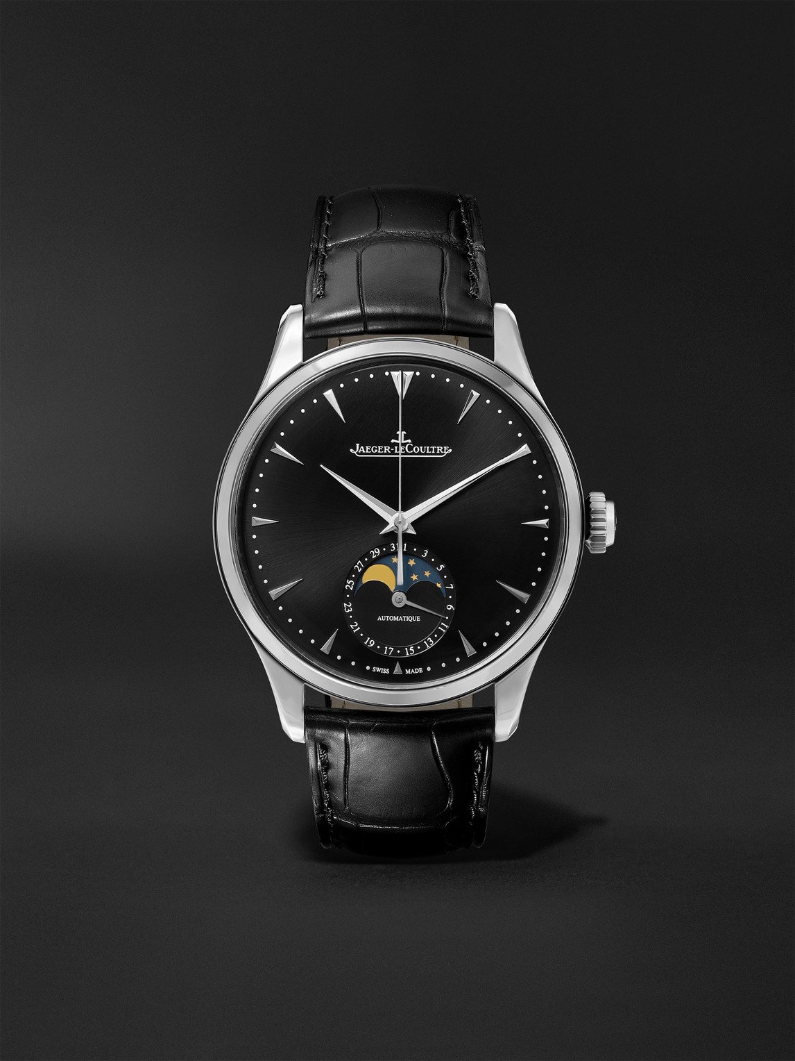 Jaeger-lecoultre Master Ultra Thin Moon Automatic 39mm Stainless Steel ...