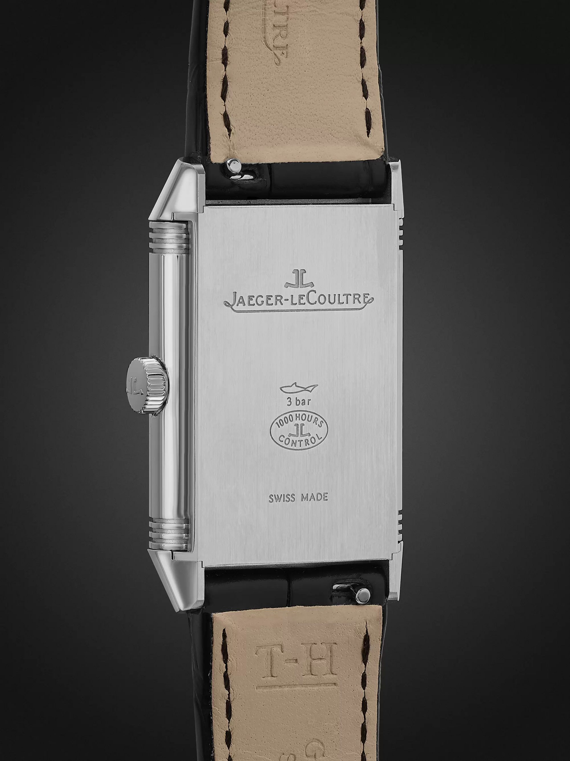 JAEGER-LECOULTRE Reverso Classic Medium Thin Hand-Wound 24.4mm Stainless Steel and Alligator Watch, Ref. No. Q2548440