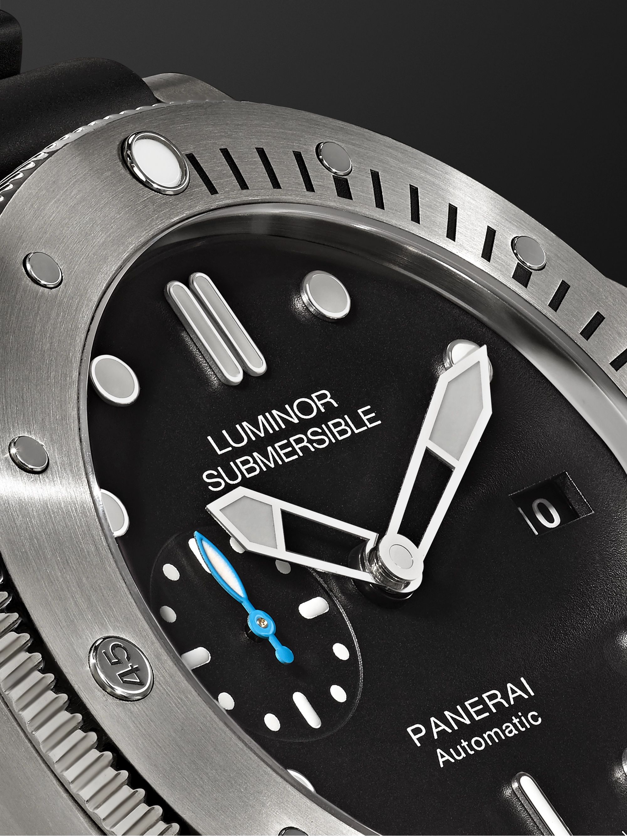 PANERAI Submersible Automatic 47mm Titanium and Rubber Watch, Ref. No. PAM01305