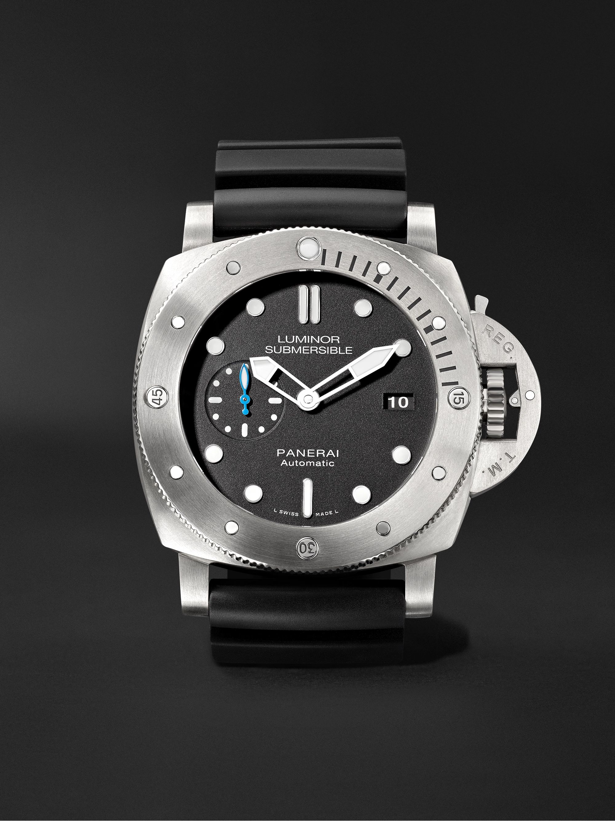 PANERAI Submersible Automatic 47mm Titanium and Rubber Watch, Ref. No. PAM01305