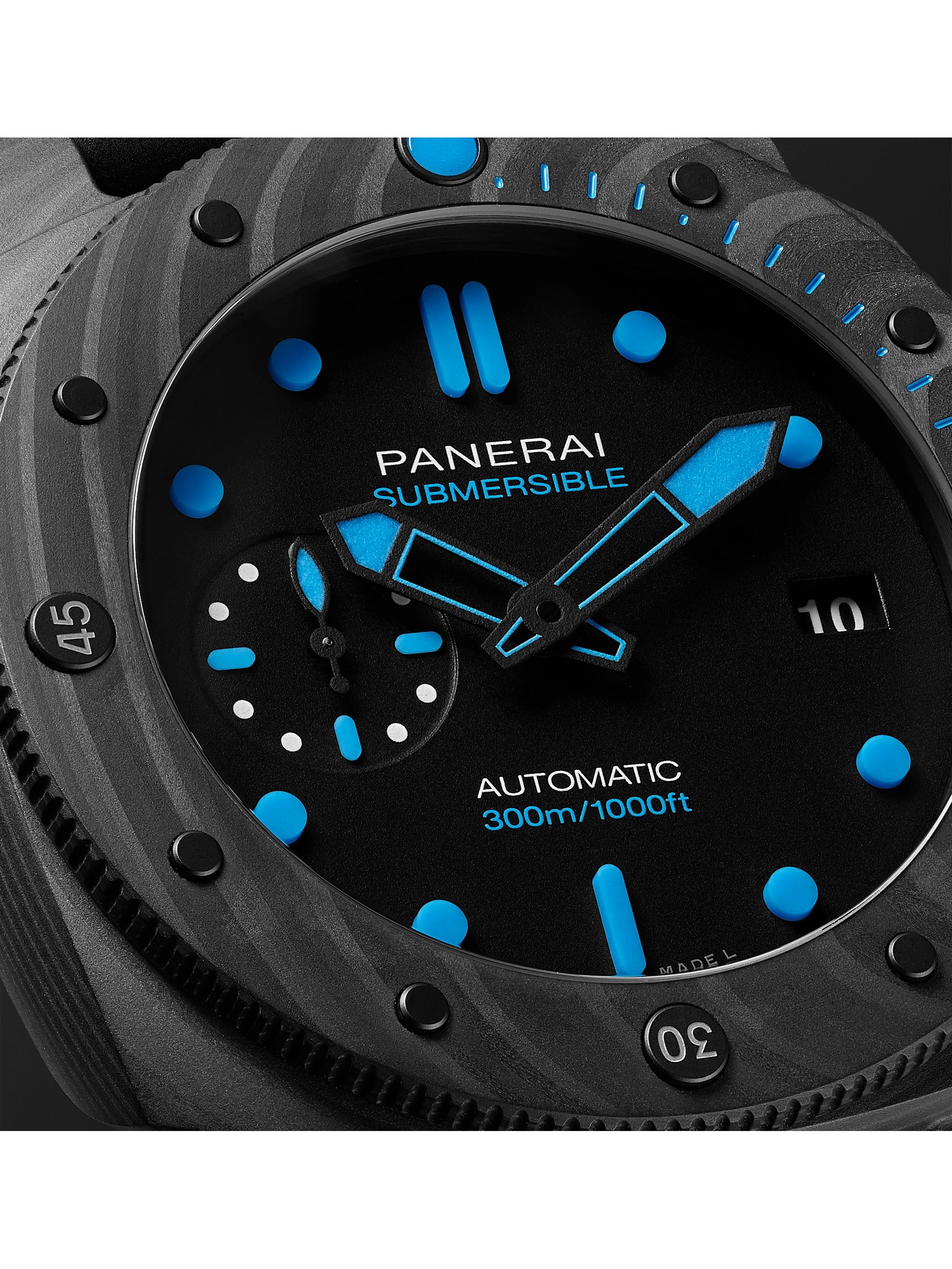 PANERAI Submersible Automatic 42mm Carbotech and Rubber Watch, Ref. No. PAM00960