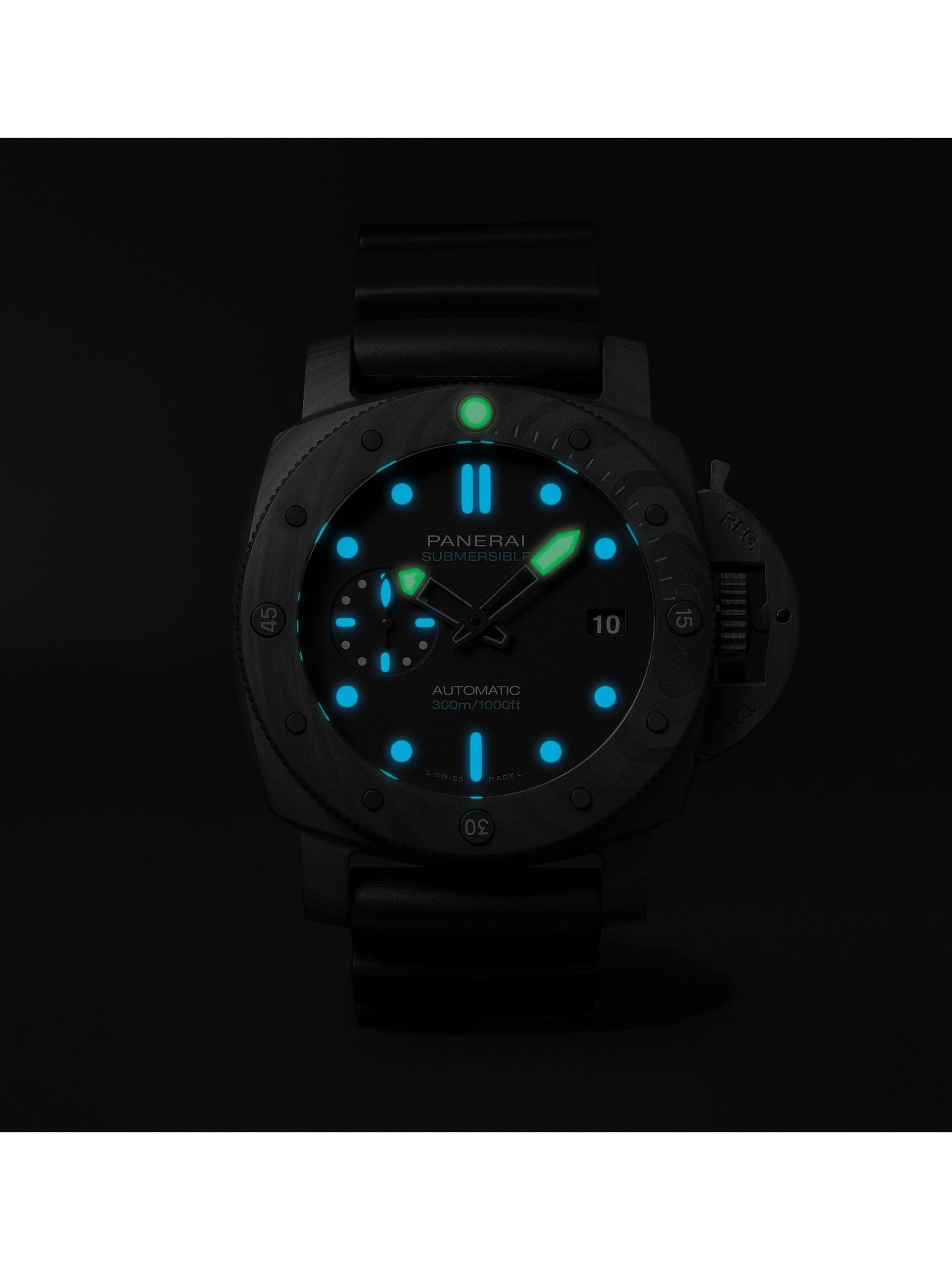 PANERAI Submersible Automatic 42mm Carbotech and Rubber Watch, Ref. No. PAM00960