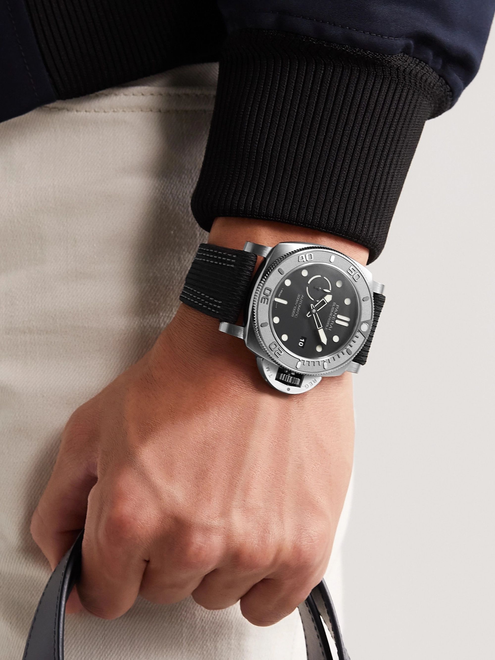 PANERAI Submersible Mike Horn Edition Automatic 47mm Eco-Titanium and PET Watch, Ref. No. PAM00984