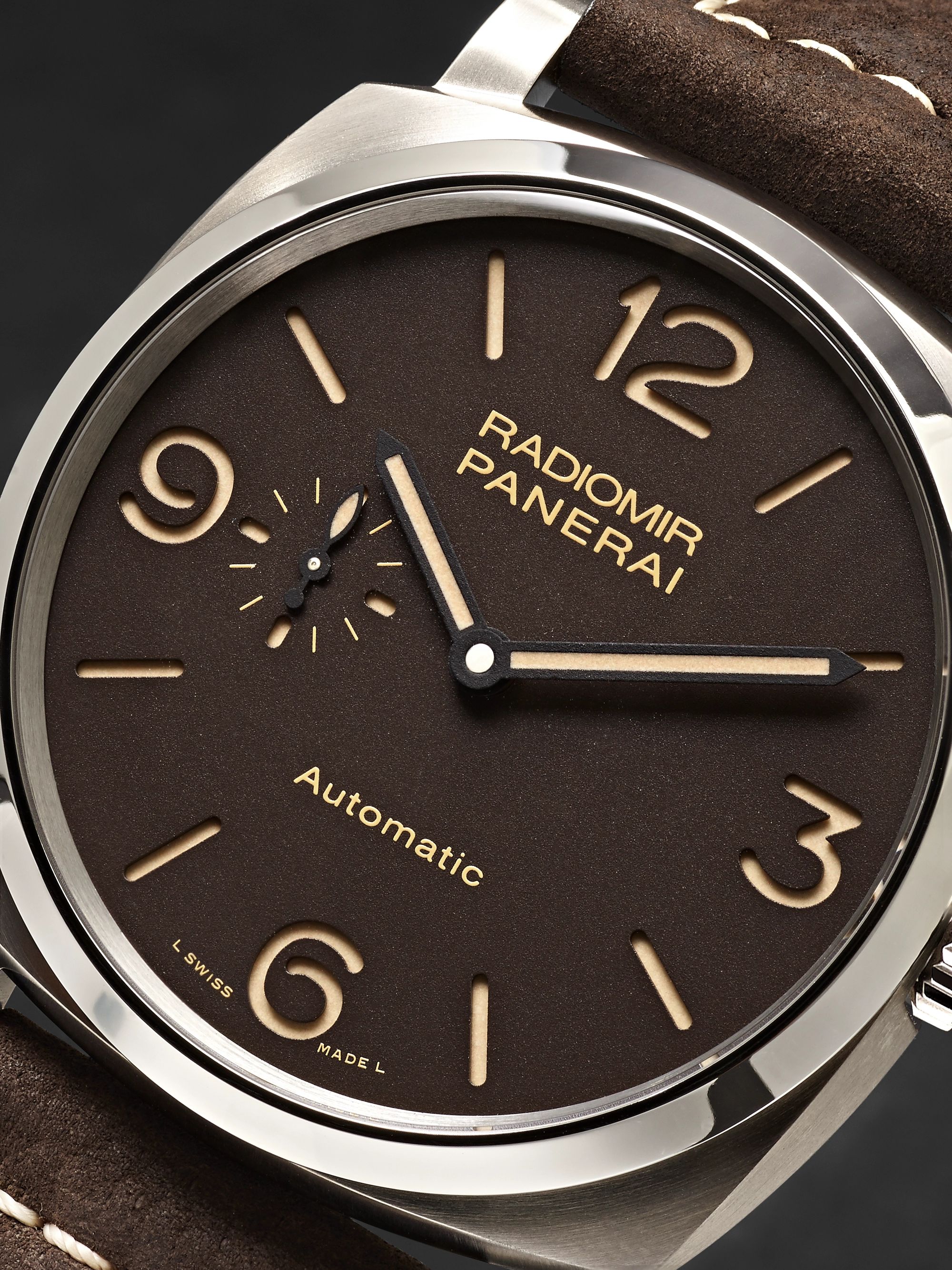 PANERAI Radiomir 1940 3 Days Automatic Titanio 45mm Titanium and Leather Watch, Ref. No. PAM00619