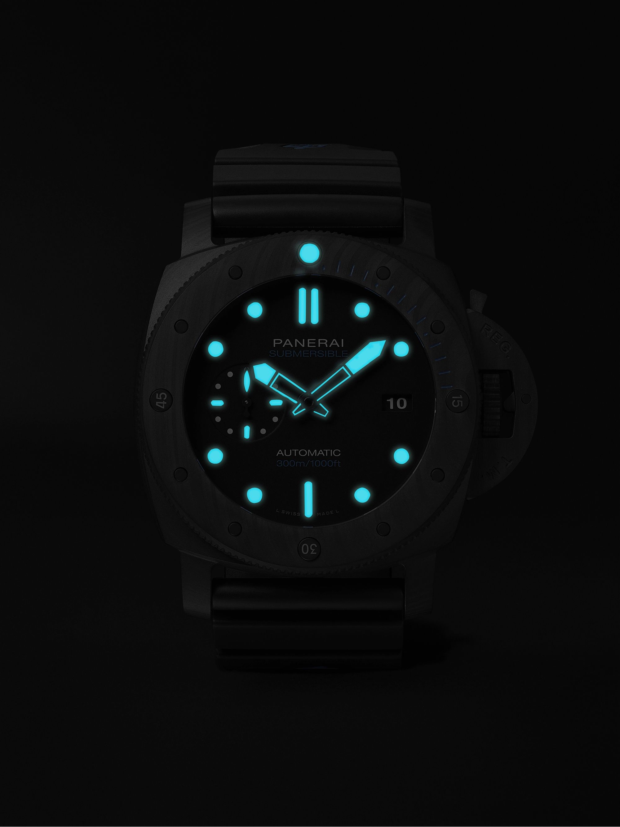PANERAI Submersible Automatic 47mm Carbotech and Rubber Watch, Ref. No. PAM01616