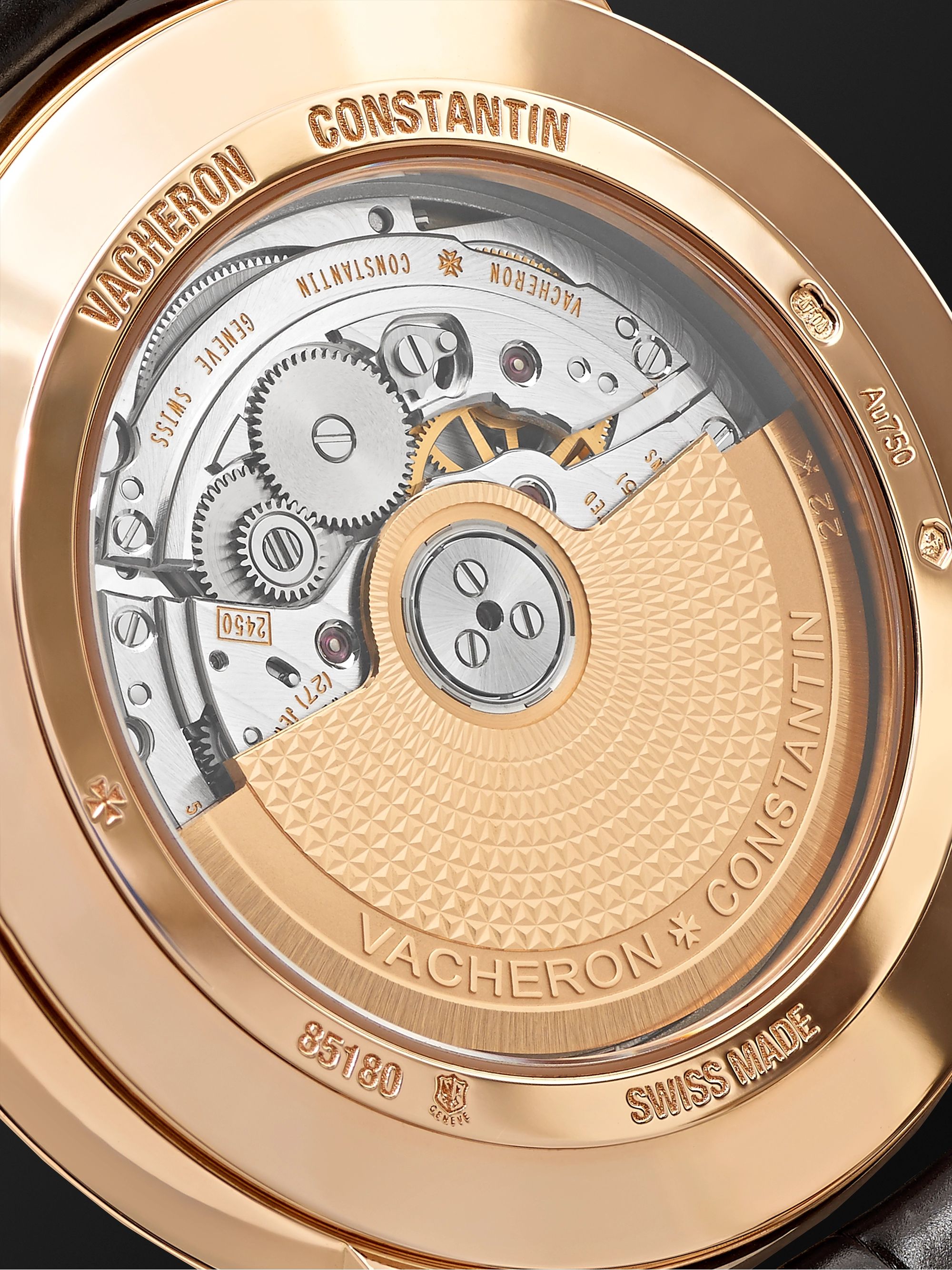 VACHERON CONSTANTIN Patrimony Automatic 40mm 18-Karat Pink Gold and Alligator Watch, Ref. No. 85180/000R-9248