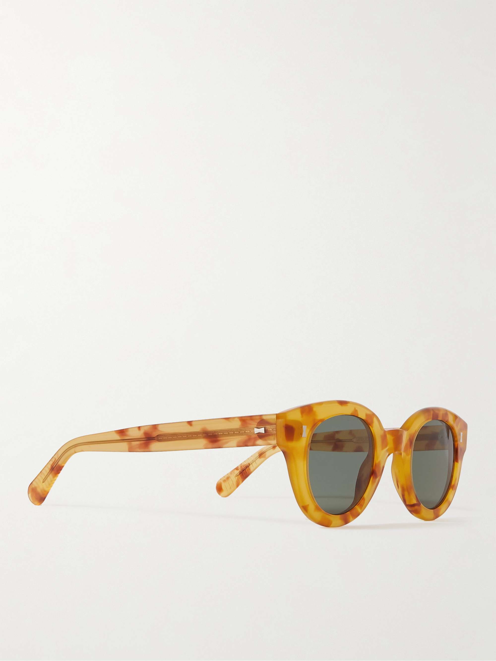 MR P. + Cubitts Montague Round-Frame Tortoiseshell Acetate Sunglasses