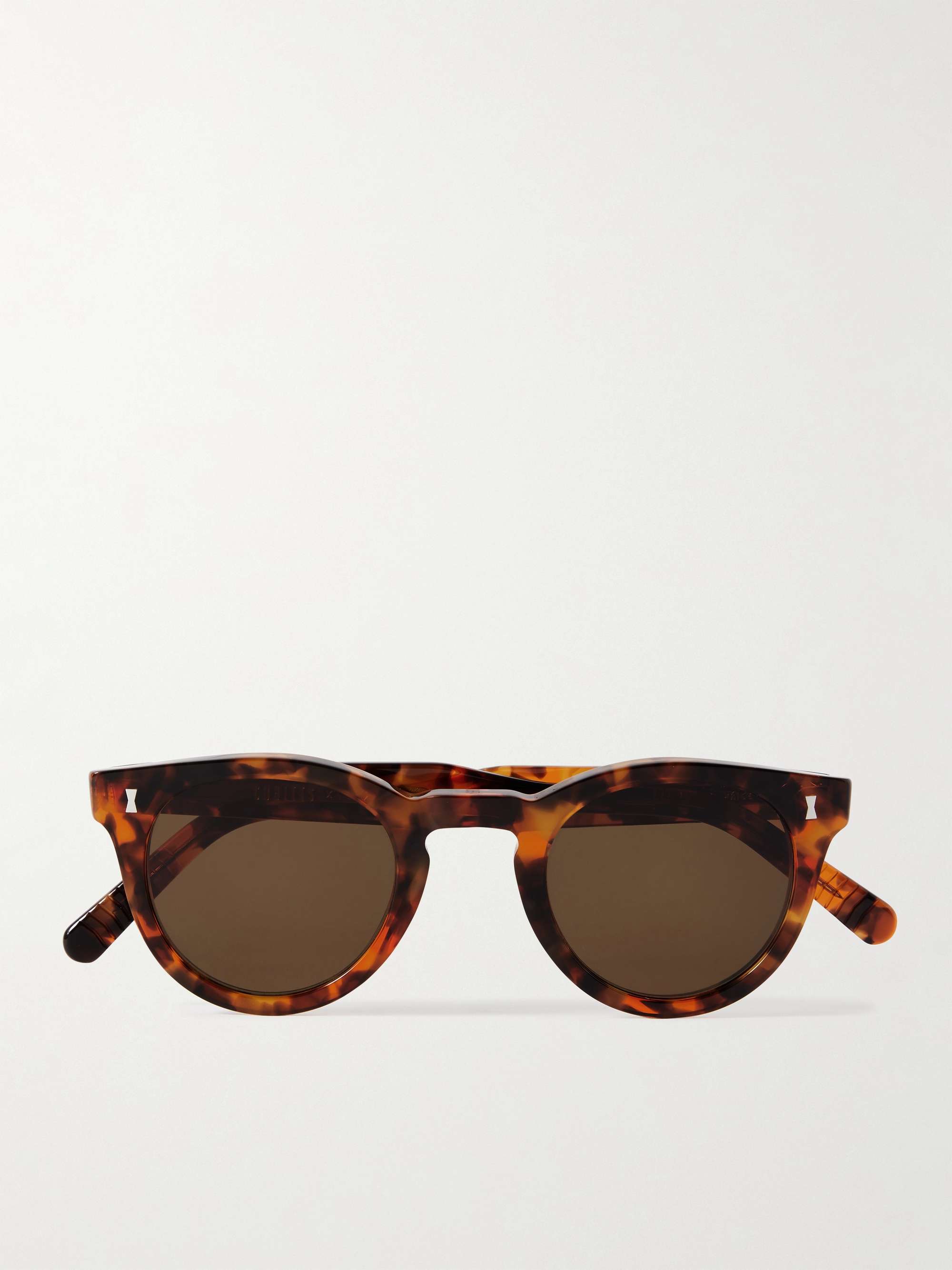 MR P. + Cubitts Herbrand Round-Frame Tortoiseshell Acetate Sunglasses