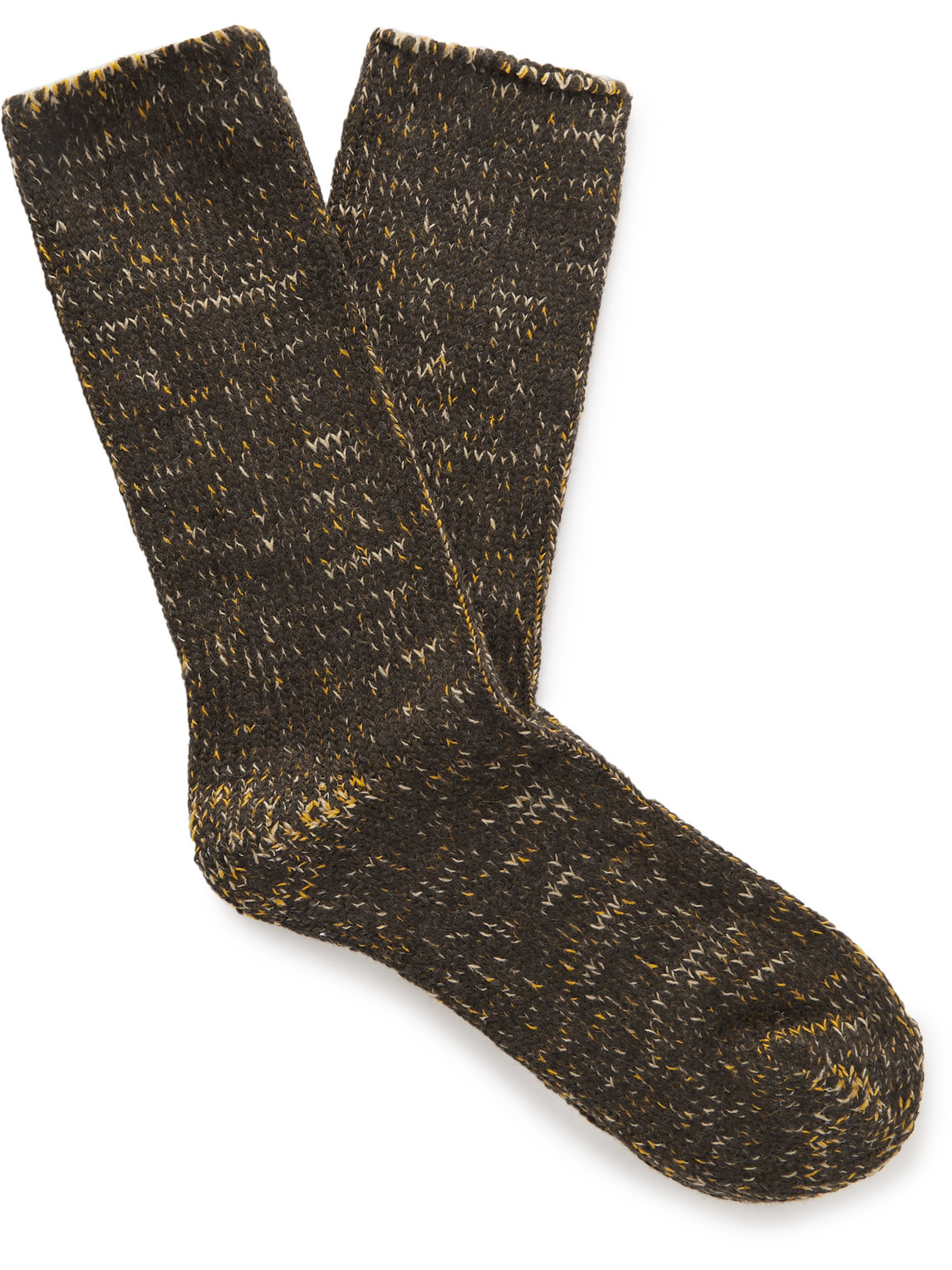 Thunders Love Wool-blend Socks In Brown