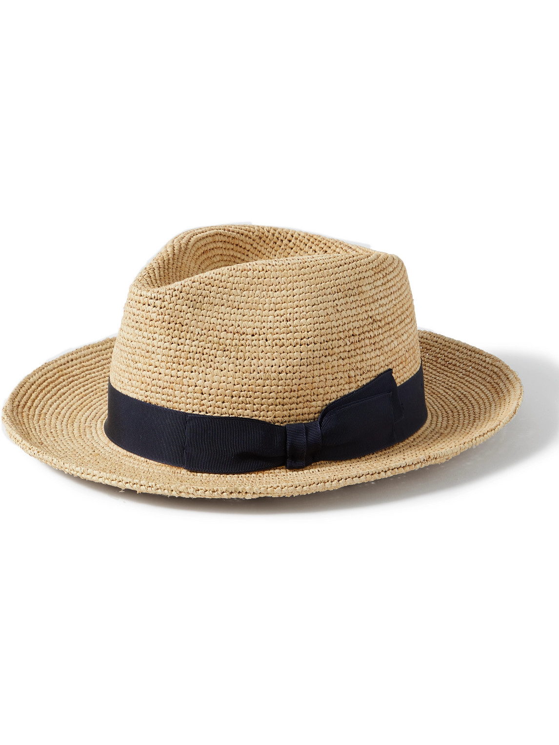 Lock & Co Hatters St. Louis Grosgrain-trimmed Straw Panama Hat In Neutrals