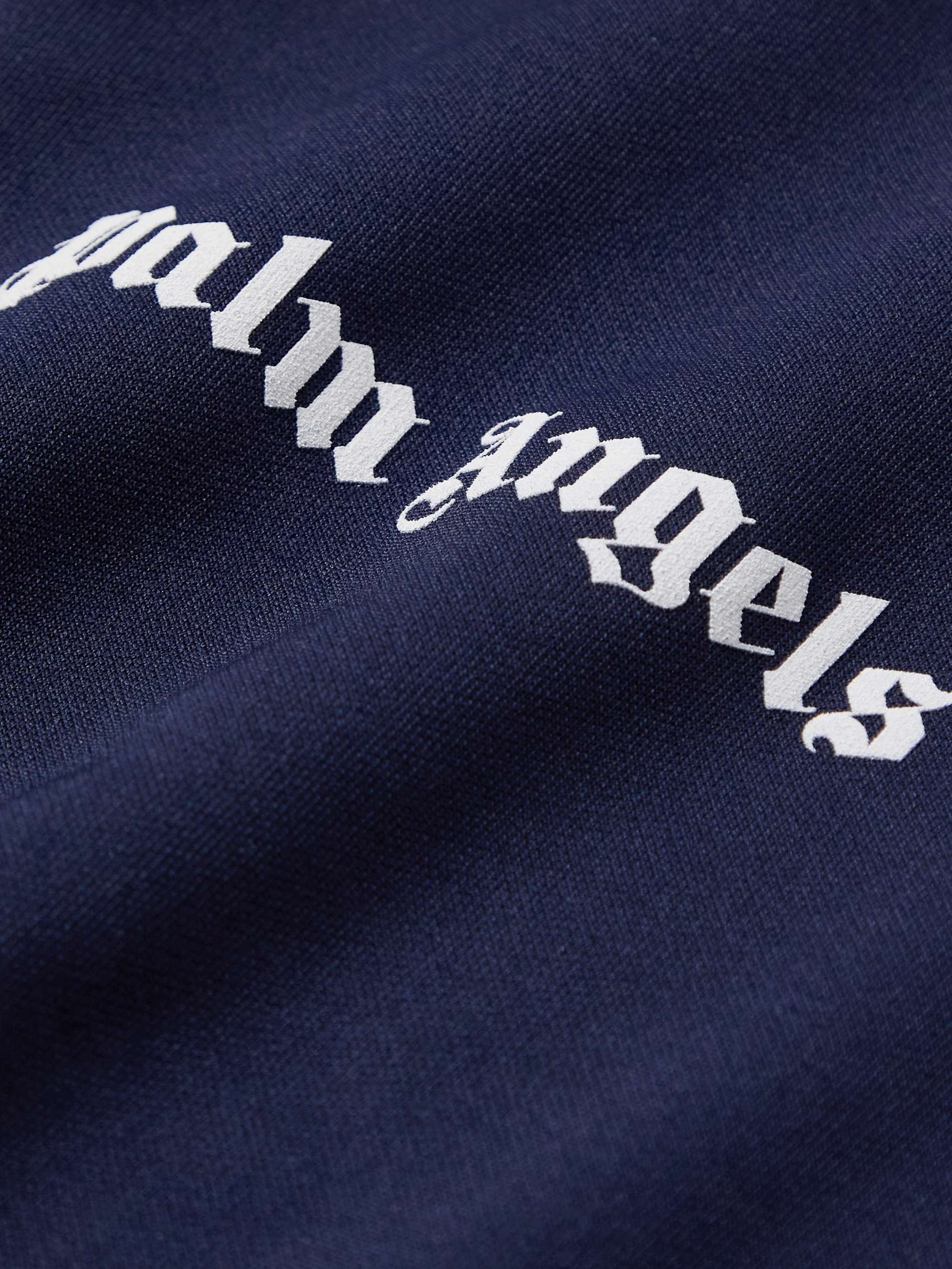 PALM ANGELS Logo-Print Striped Shell Track Jacket