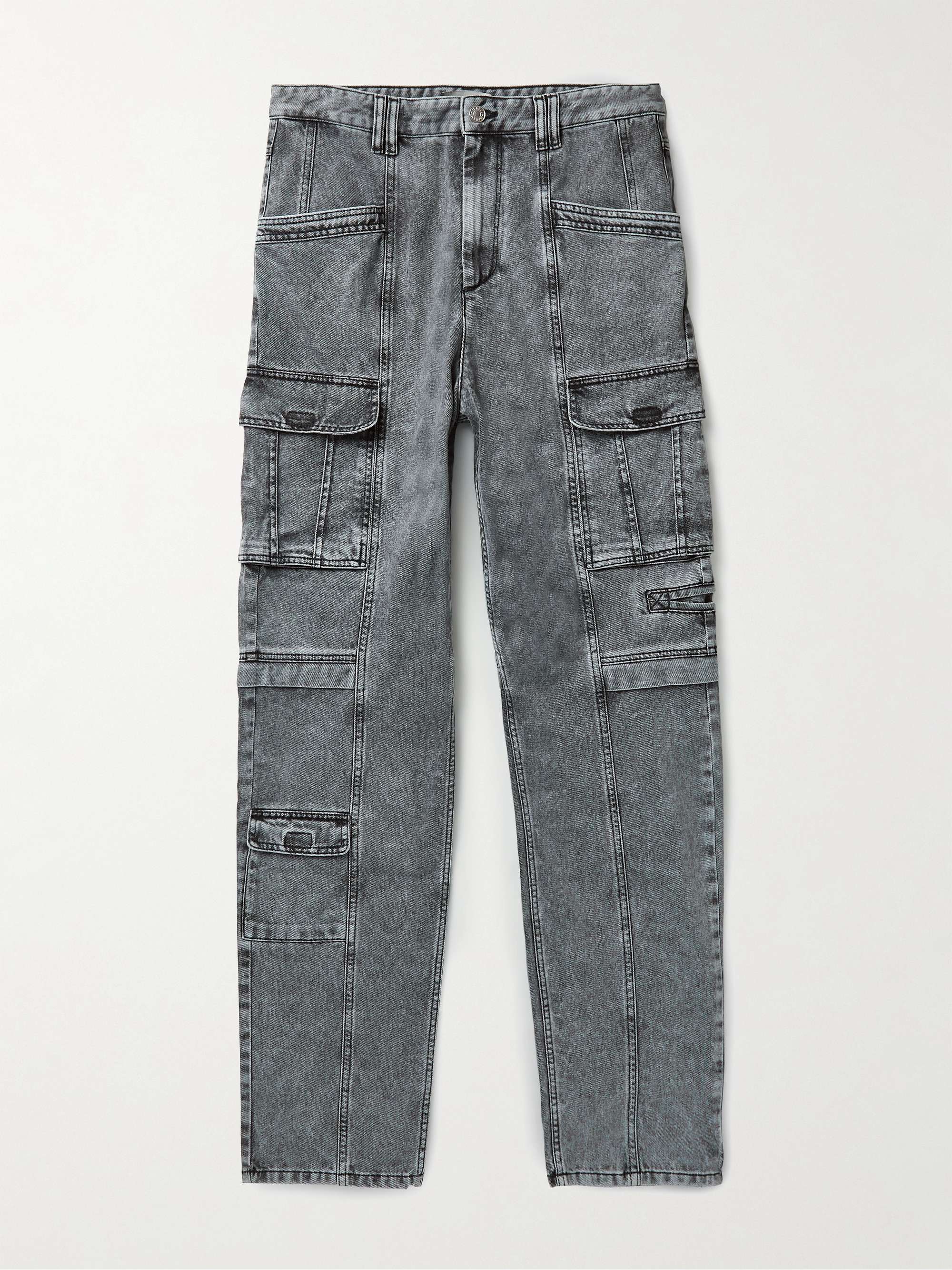 ISABEL MARANT Jerwan Straight-Leg Cargo Jeans