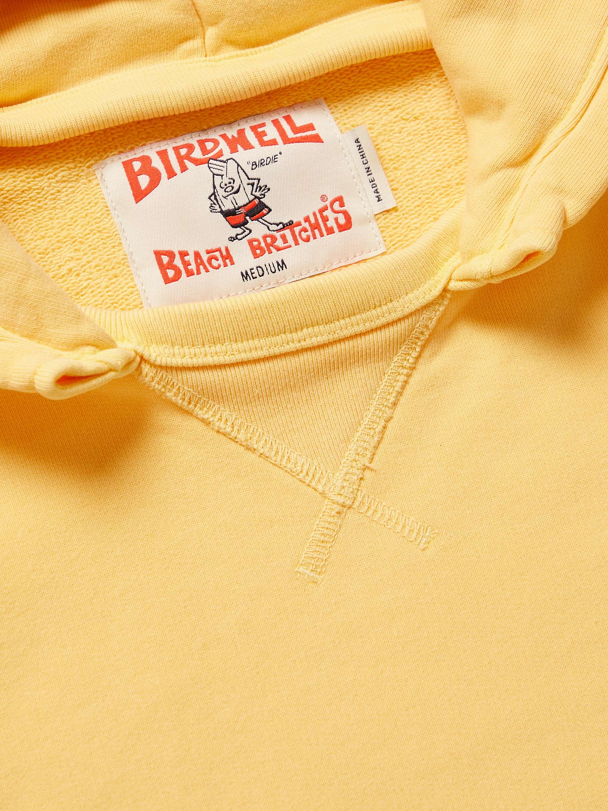 BIRDWELL Cayucos Logo-Embroidered Cotton-Jersey Hoodie