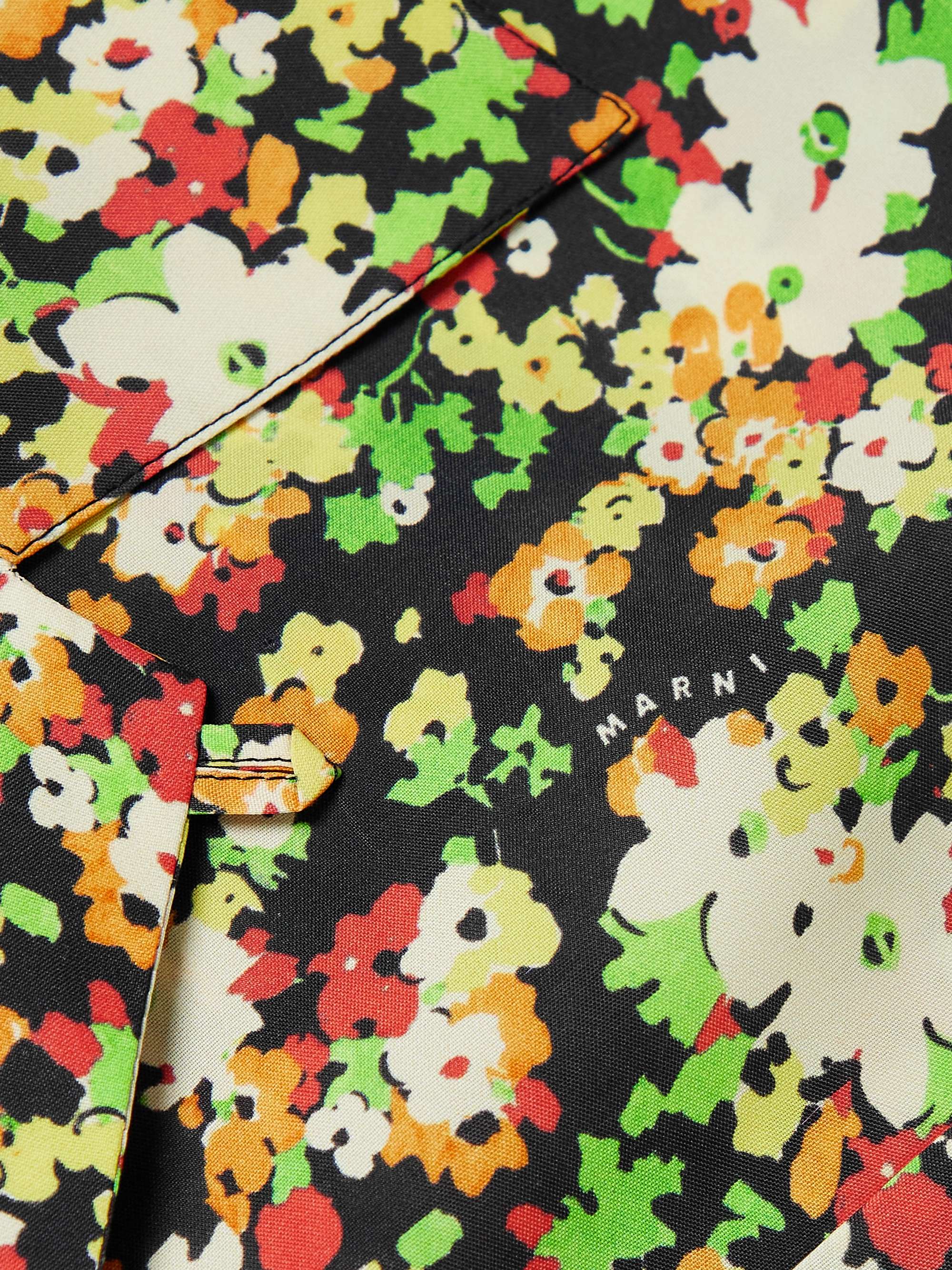 MARNI Camp-Collar Floral-Print Cady Shirt