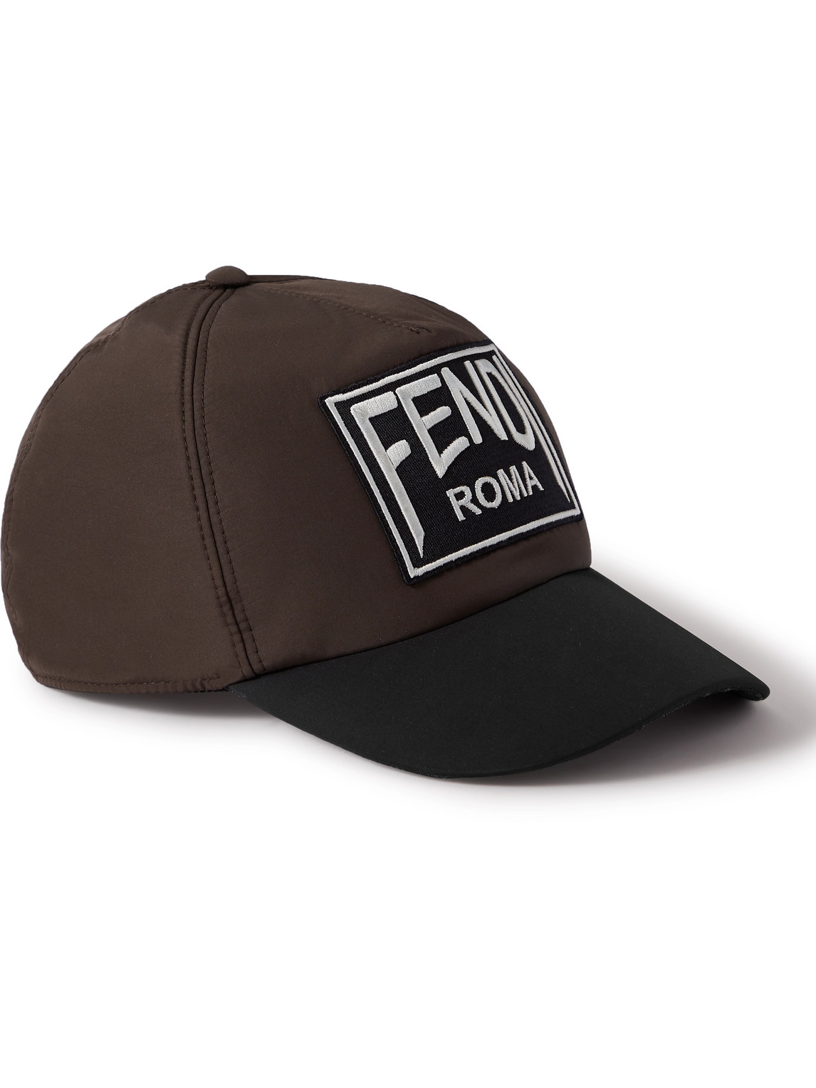 Fendi Logo-Print Canvas Baseball Cap