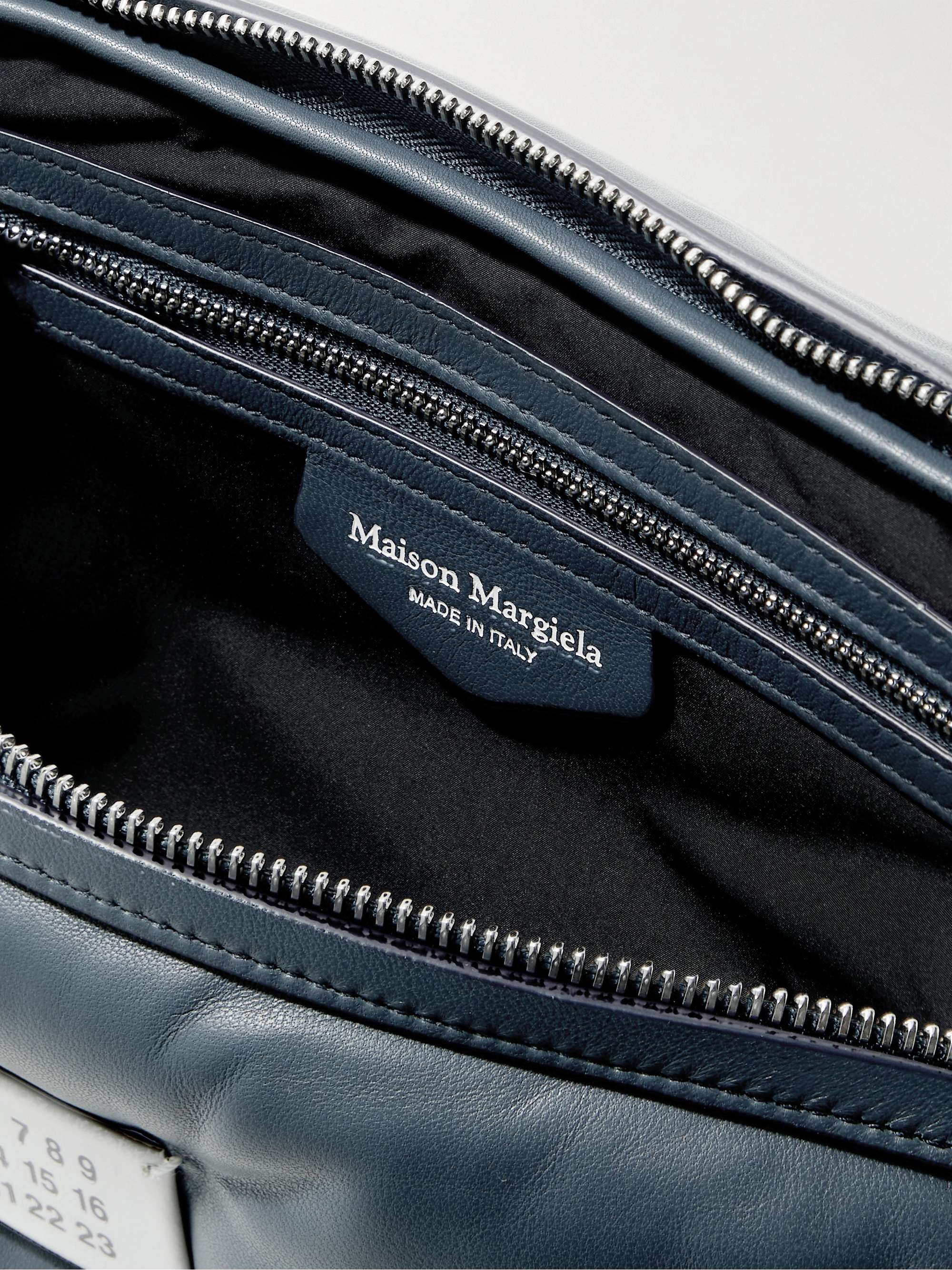 MAISON MARGIELA Glam Slam Logo-Appliquéd Padded Quilted Leather Messenger Bag