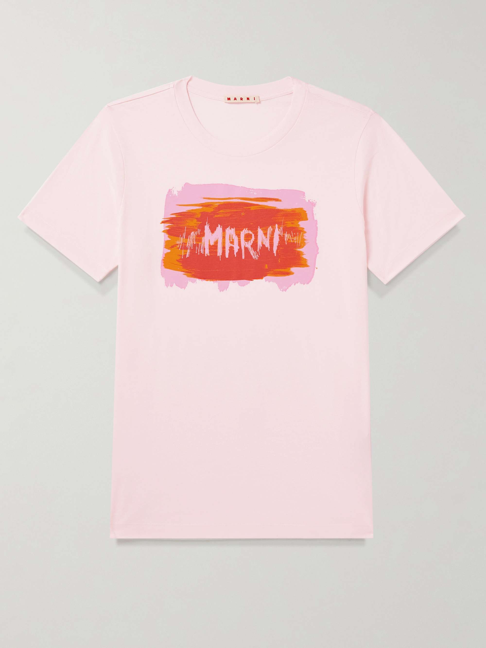 MARNI Slim-Fit Logo-Print Cotton-Jersey T-Shirt