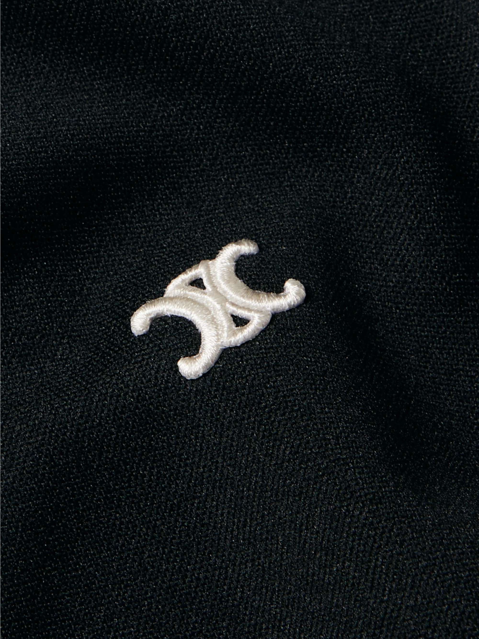 CELINE HOMME Striped Jersey Track Jacket