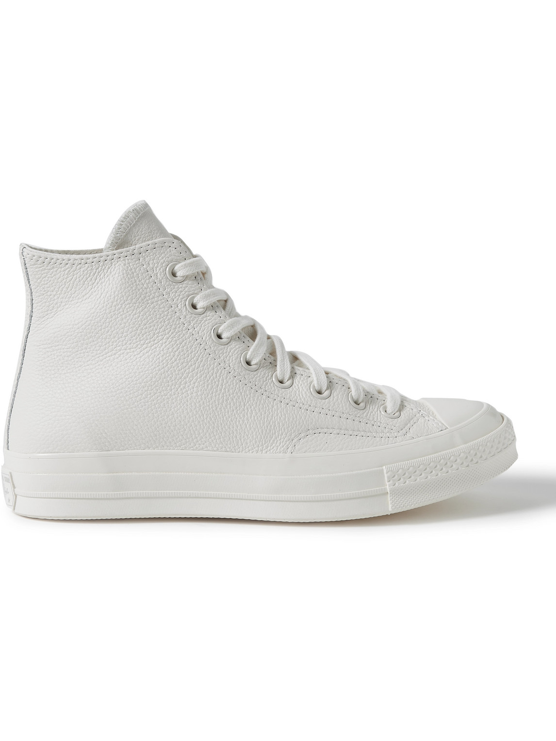 Converse Chuck 70 Full-grain Leather High-top Sneakers In White