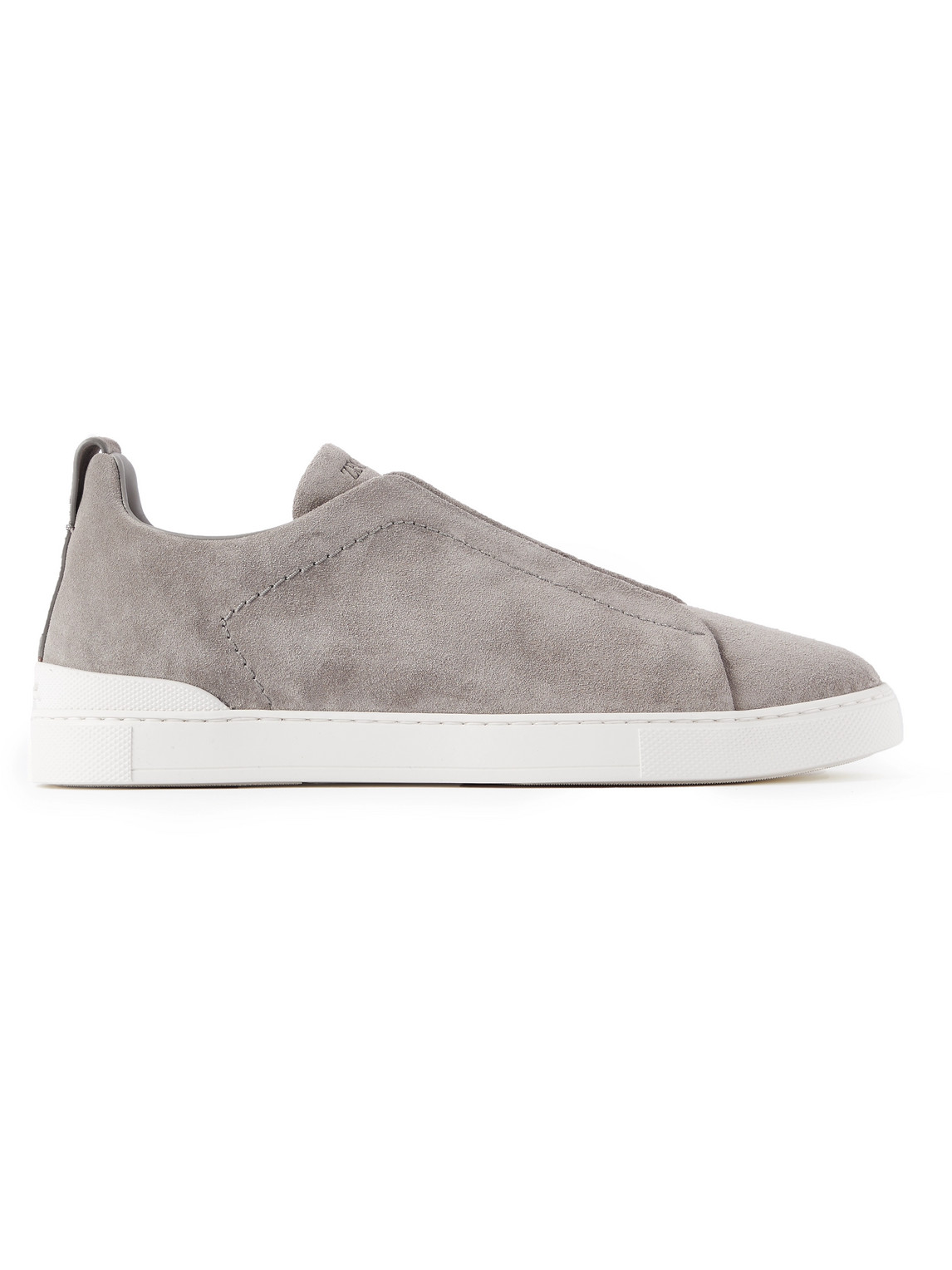 ZEGNA TRIPLE STITCH SUEDE SNEAKERS