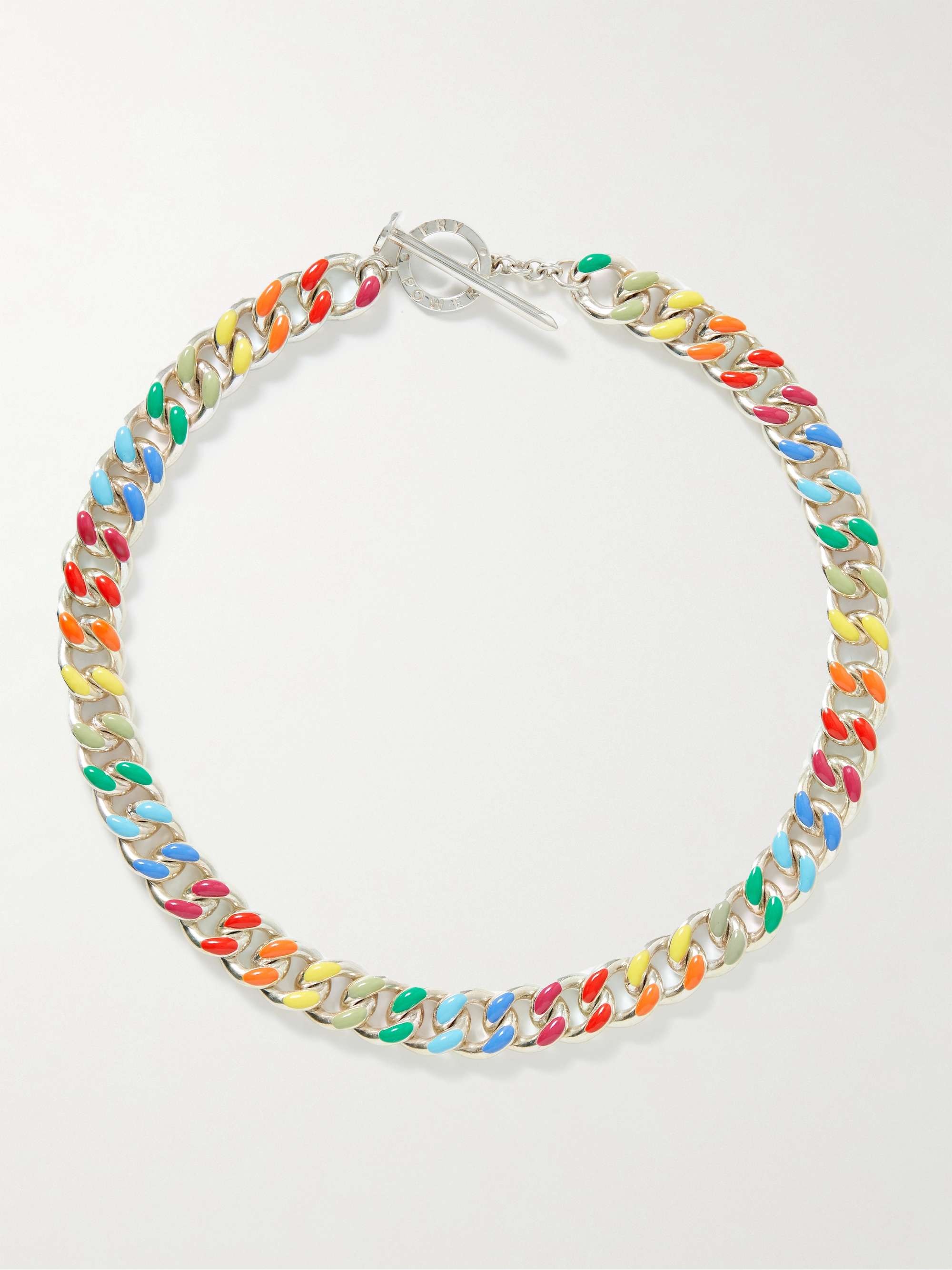 FRY POWERS Ombré Gold and Enamel Chain Necklace