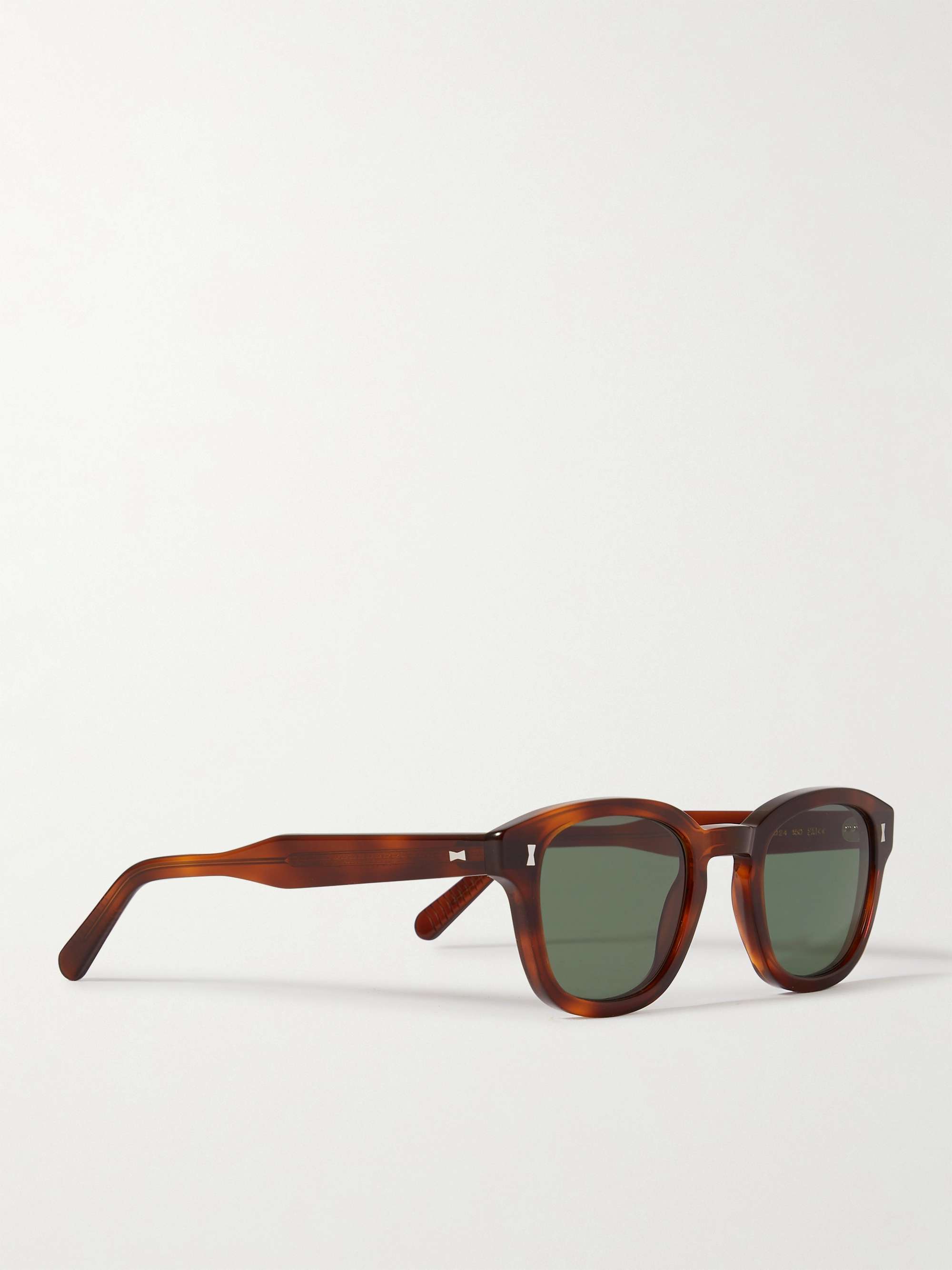 MR P. + Cubitts Carnegie Round-Frame Tortoiseshell Acetate Sunglasses
