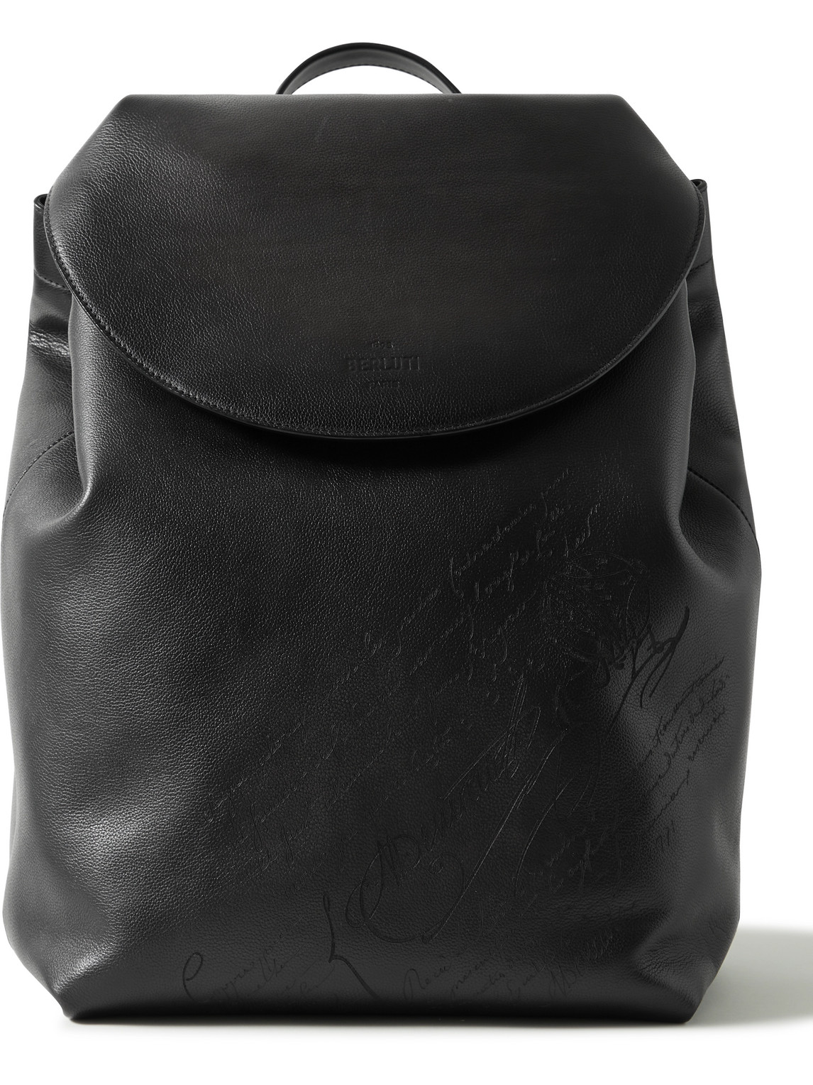 Berluti Scritto Full-grain Venezia Leather Backpack In Black