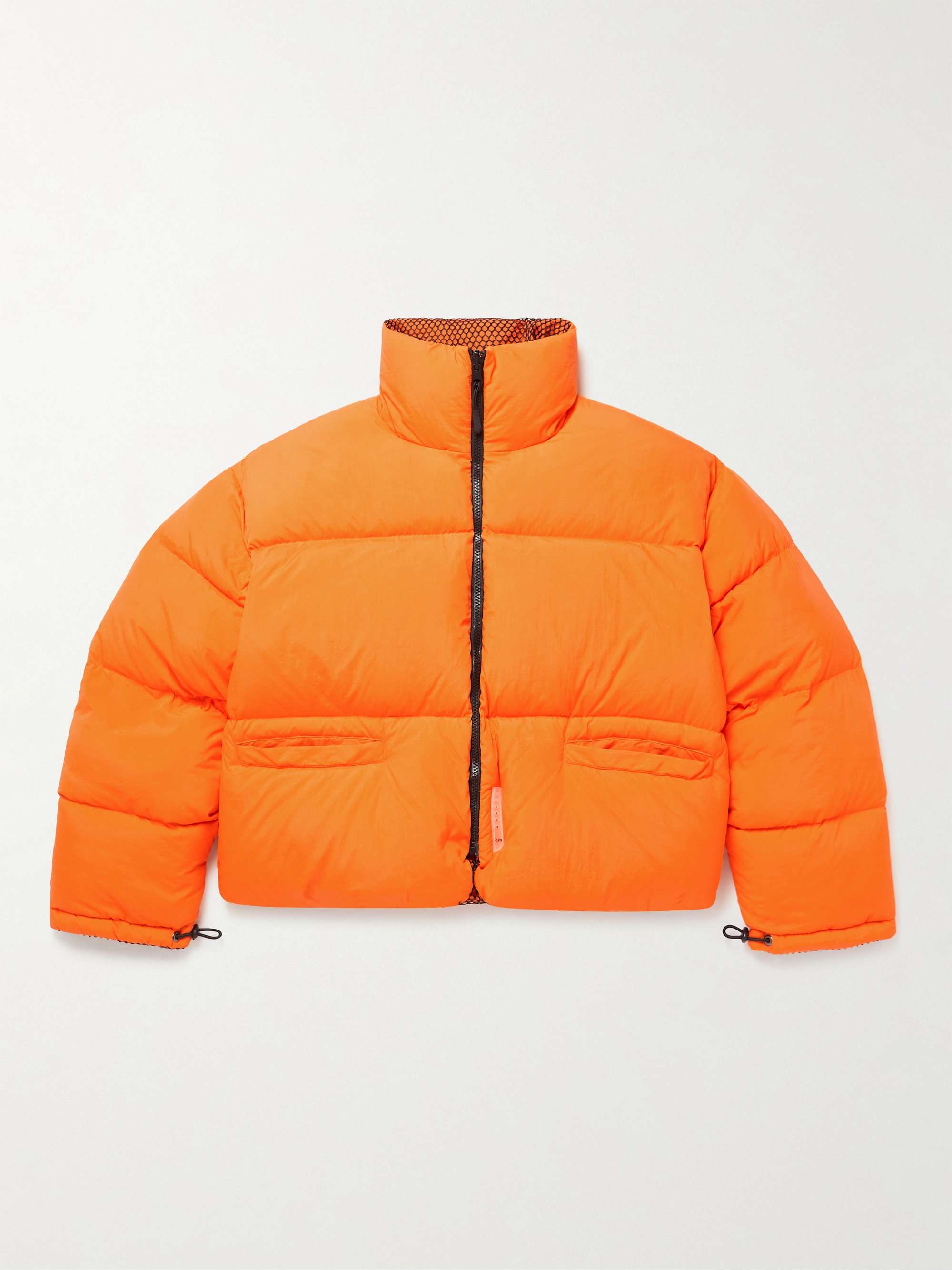 CONNOR MCKNIGHT + Throwing Fits Reversible Quilted Recycled Shell and Mesh Down Jacket