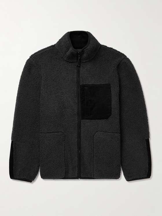 mrporter.com | Evan Corduroy-Panelled Fleece Jacket