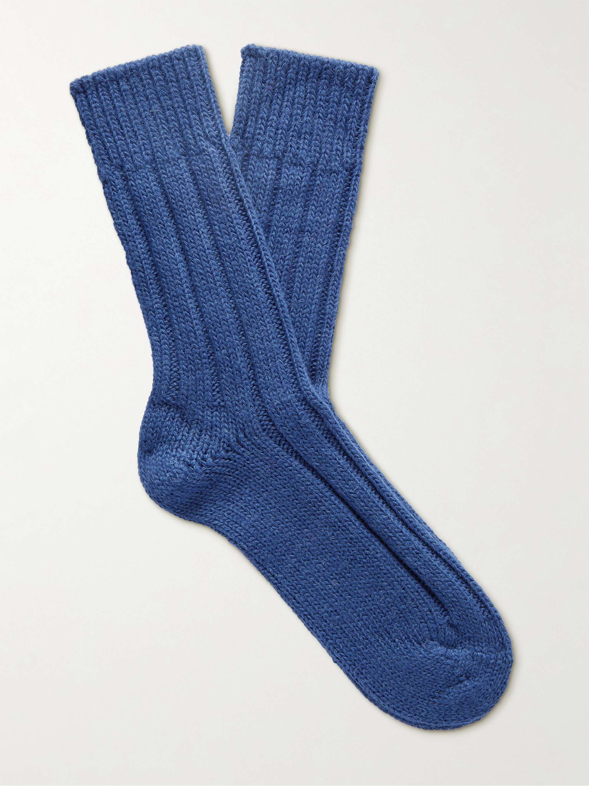 THUNDERS LOVE Ribbed Wool Socks