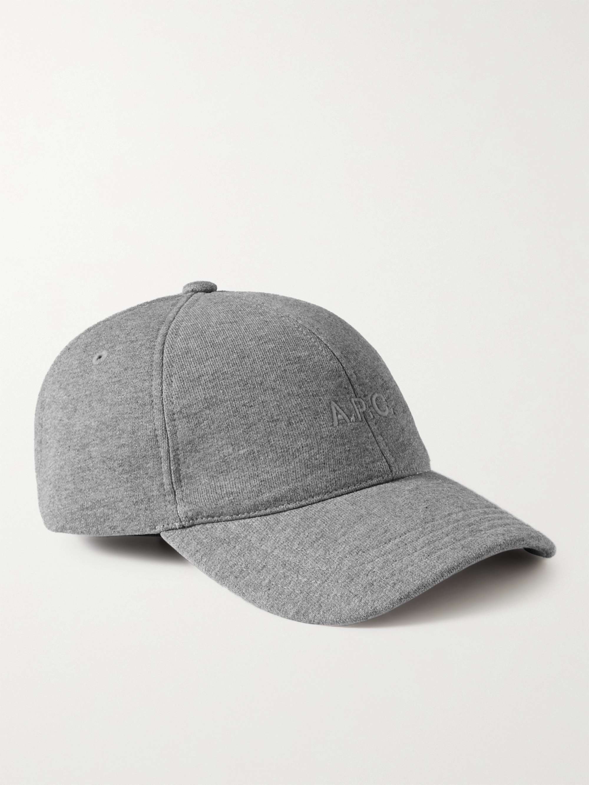 A.P.C. Charlie Logo-Embroidered Cotton-Jersey Baseball Cap
