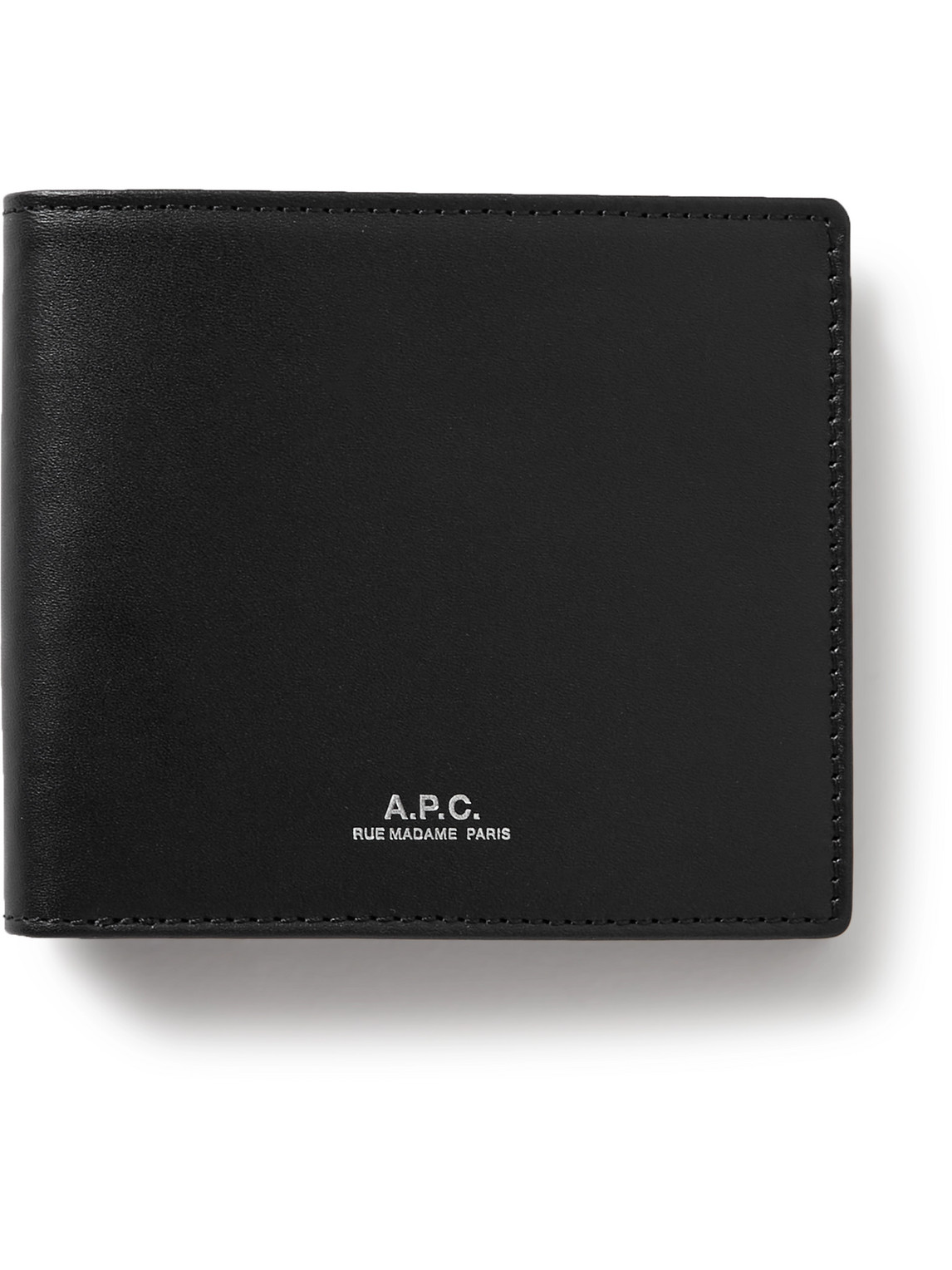 A.p.c. Aly Leather Billfold Wallet In Black