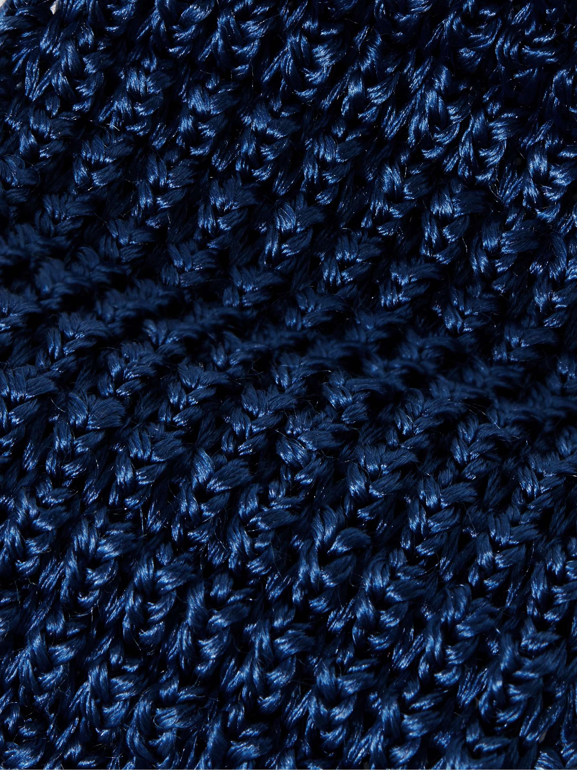 LANVIN 7cm Knitted Silk Tie