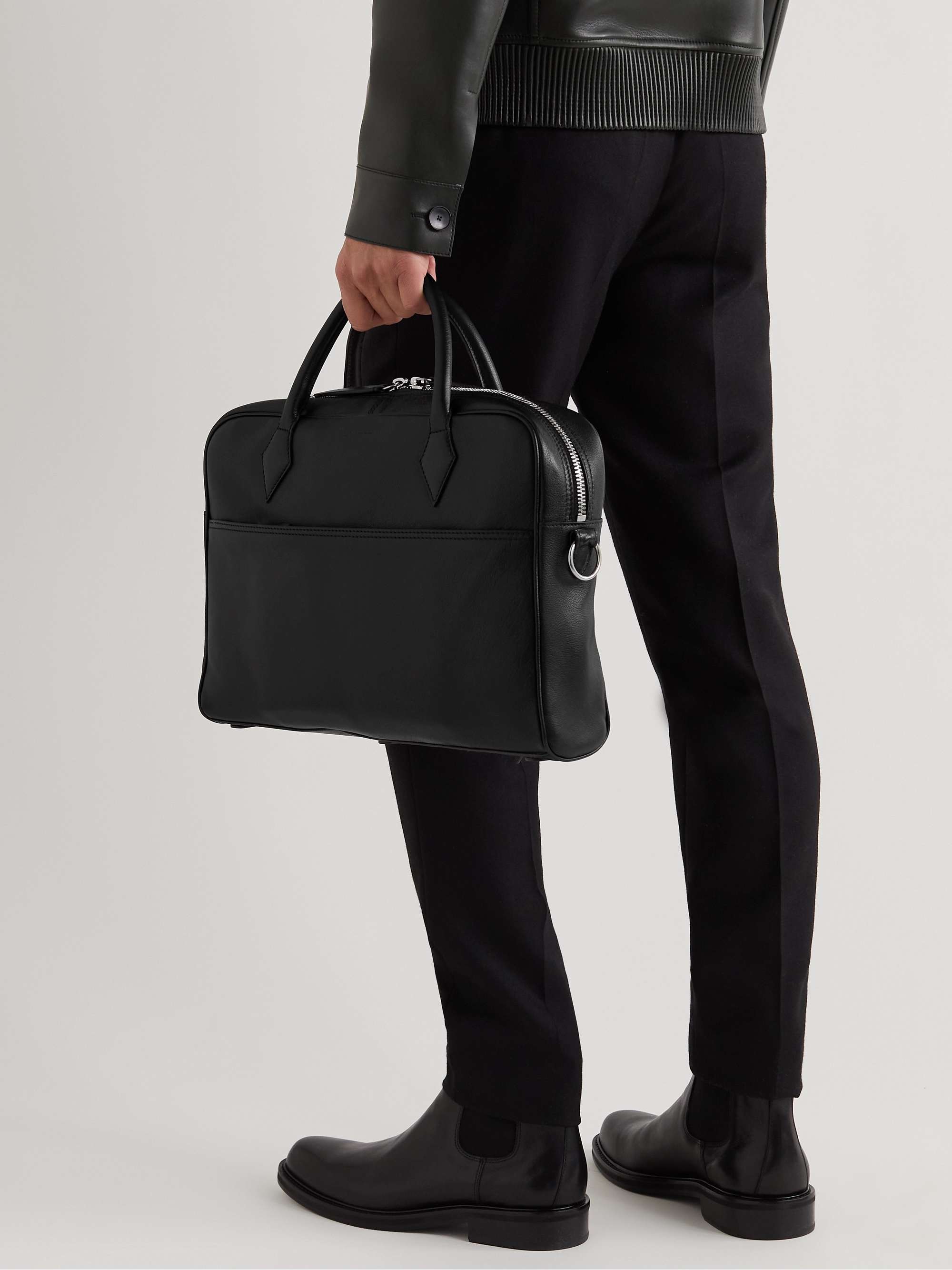 MÉTIER Closer All Day Full-Grain Leather Briefcase