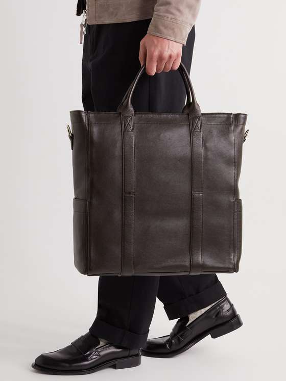 Dark brown Mariner Full-Grain Leather Tote Bag | MÉTIER | MR PORTER