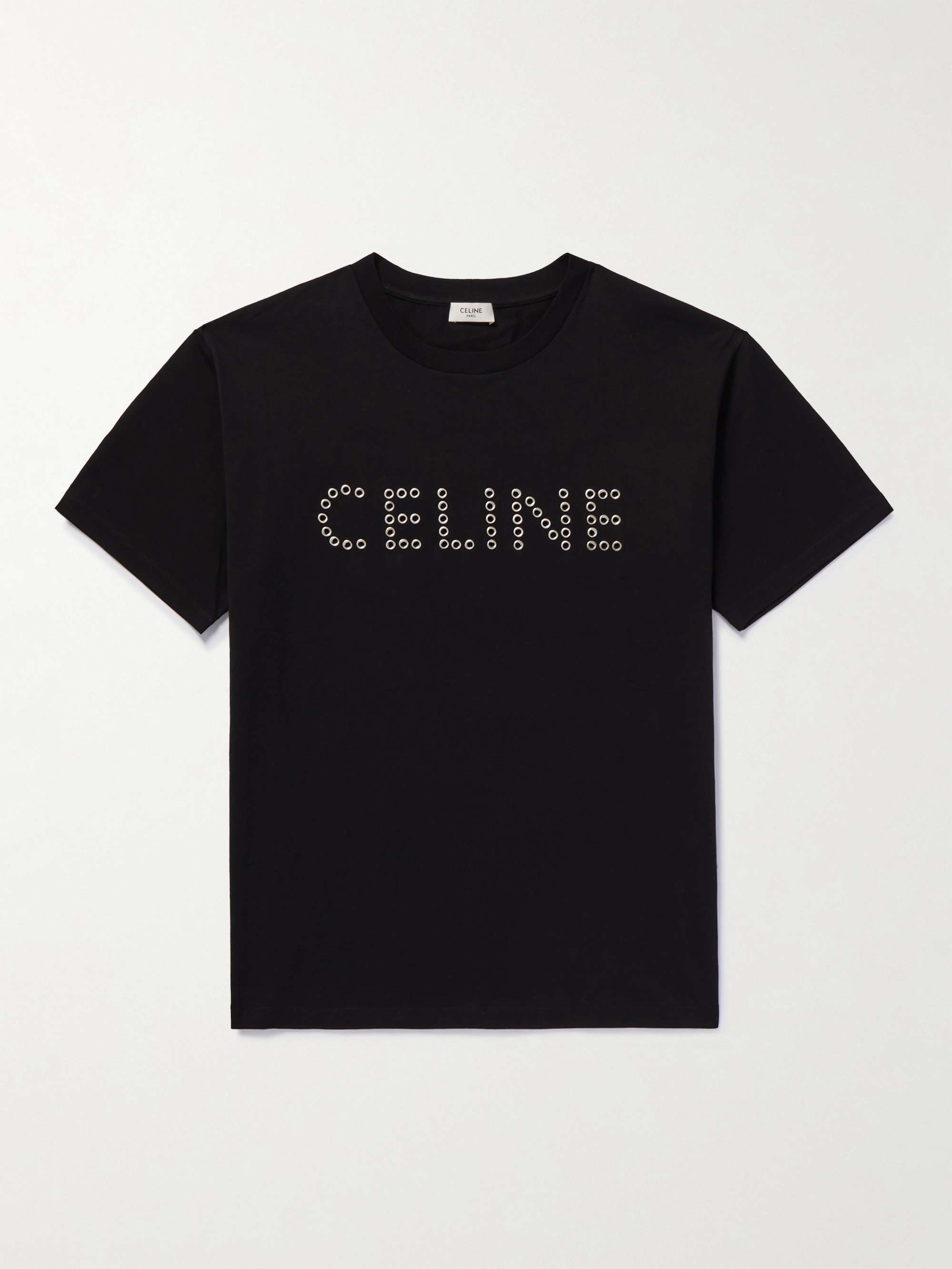 CELINE HOMME Oversized Logo-Embellished Cotton-Jersey T-Shirt