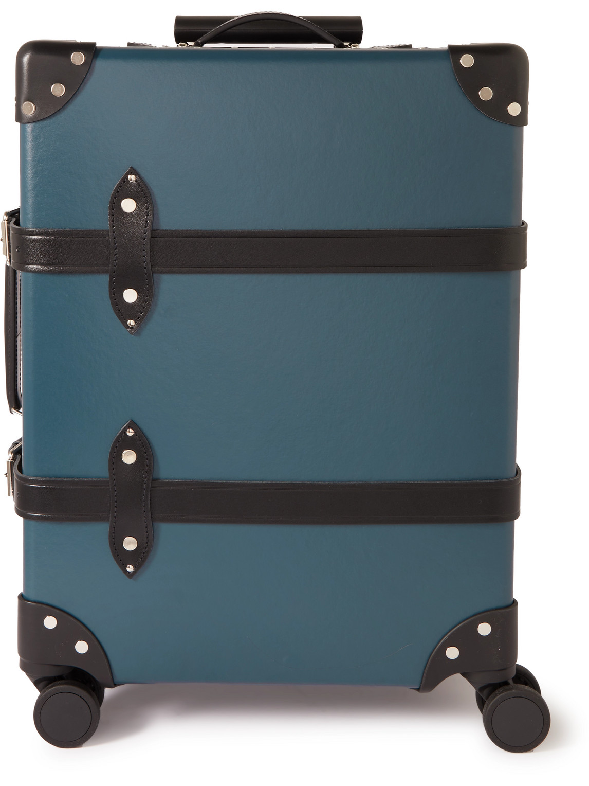 Globe-trotter Dr. No Carry-on Leather-trimmed Trolley Suitcase In Blue