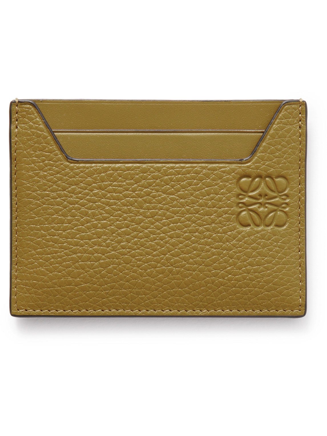 Logo-Debossed Full-Grain Leather Cardholder