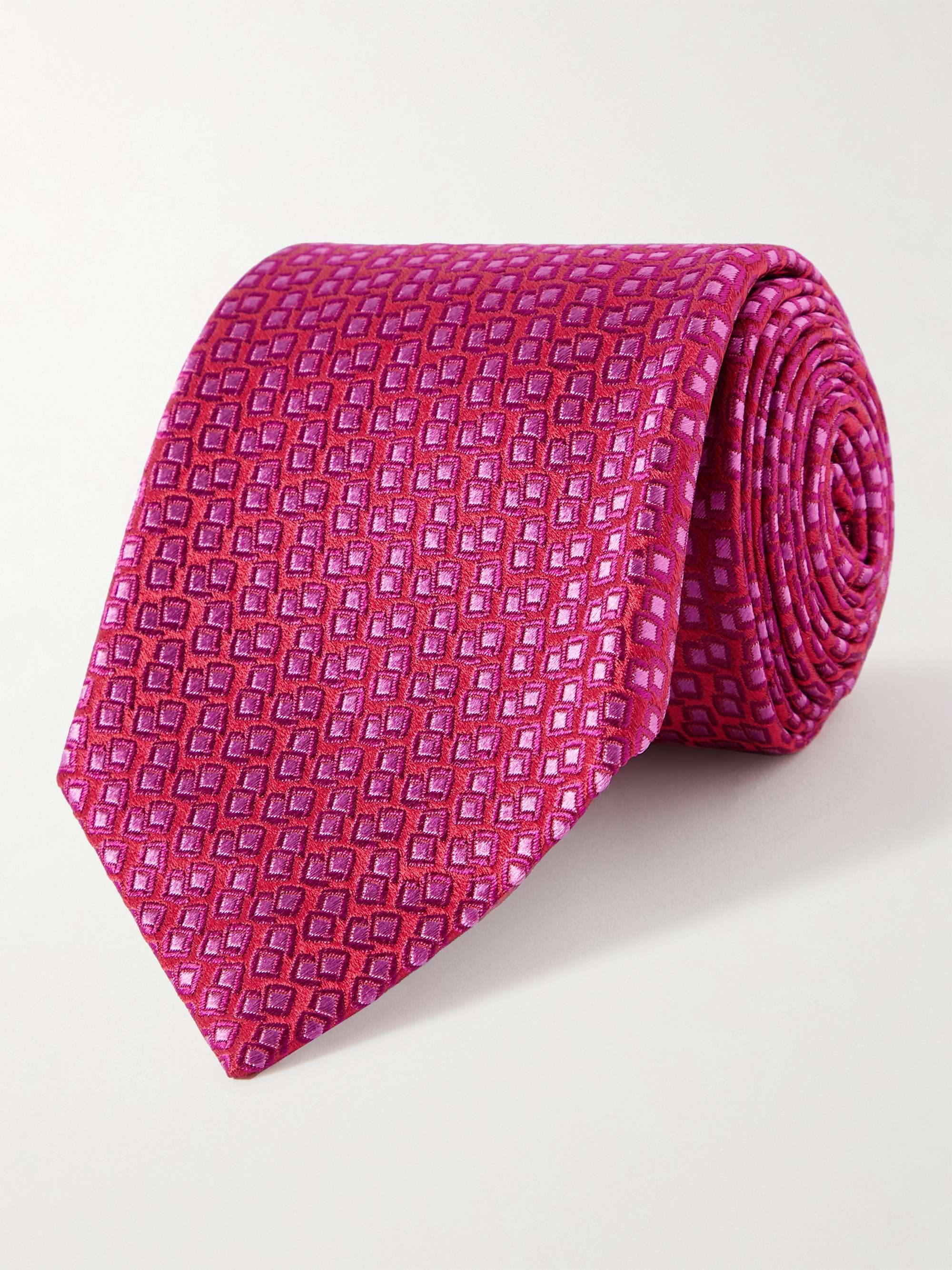 CHARVET 8cm Silk-Jacquard Tie